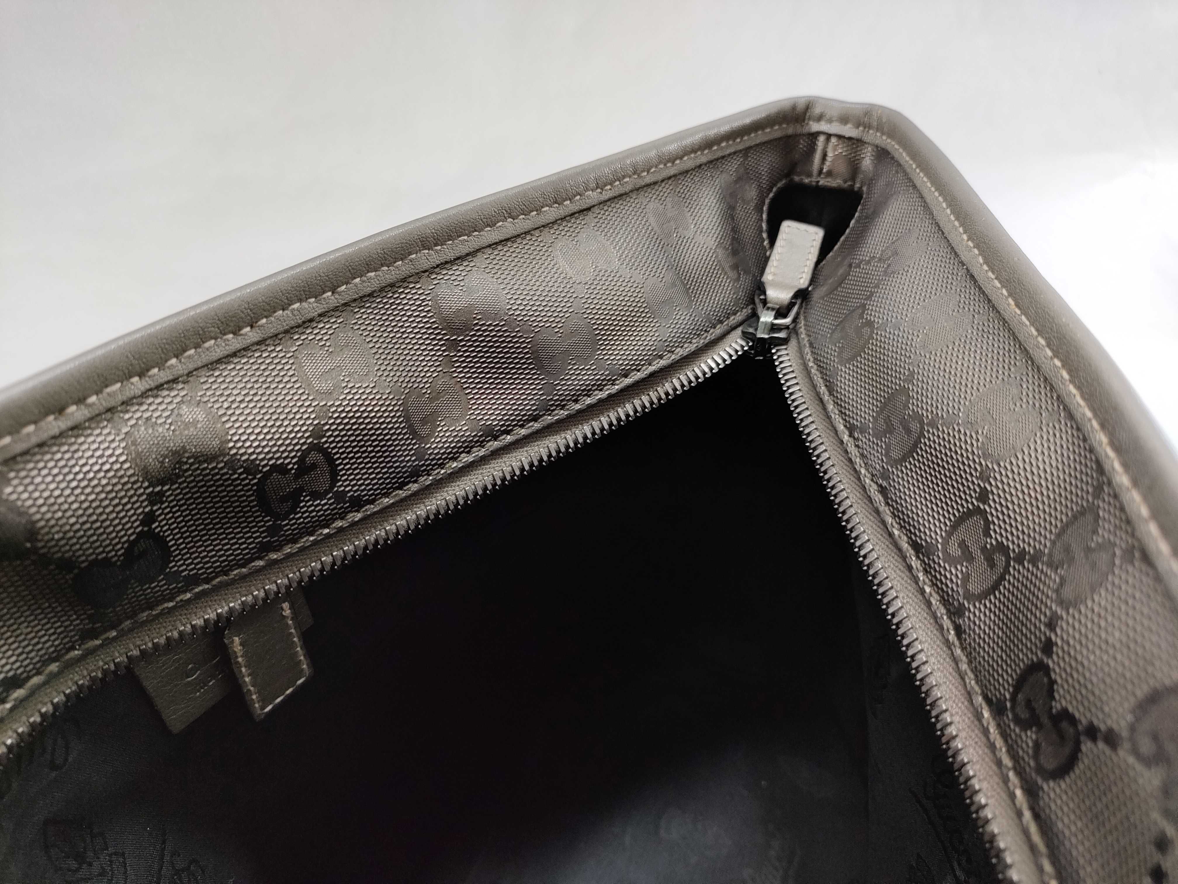 GG Imprime Gucci Tote Bag GG Imprime Gray Gold 211138 Tote Bag — view 9