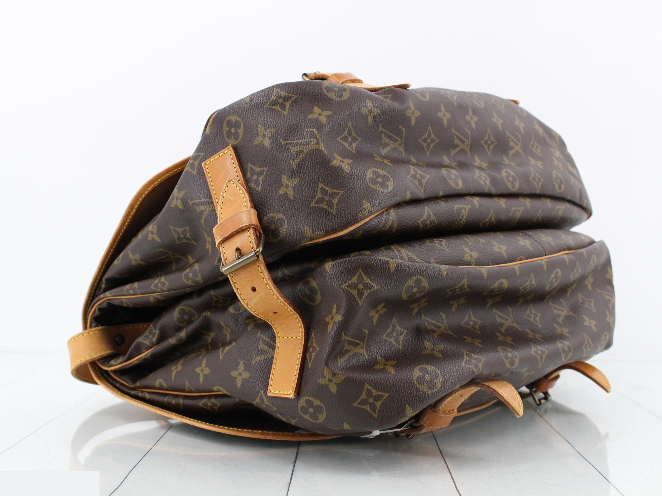 Saumur 43 Monogram Brown Shoulder Bag — view 5