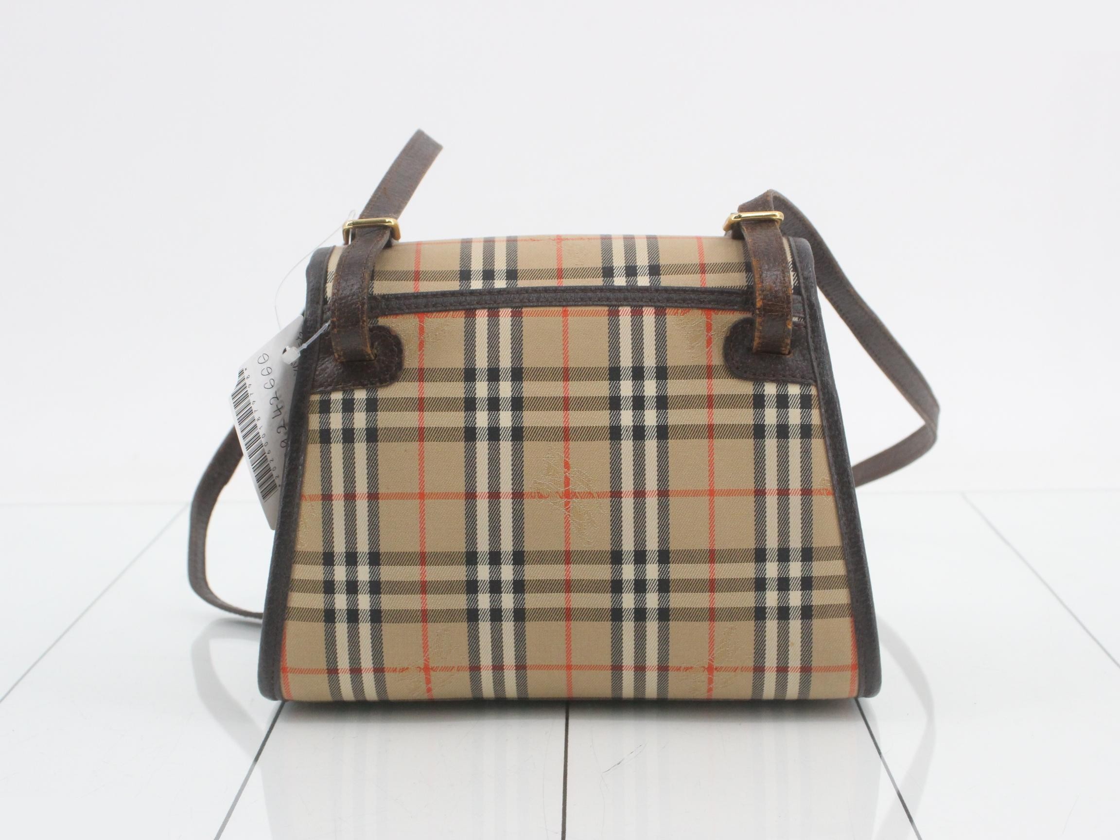 Burberrys Shoulder Bag, Canvas, Beige Check — view 2