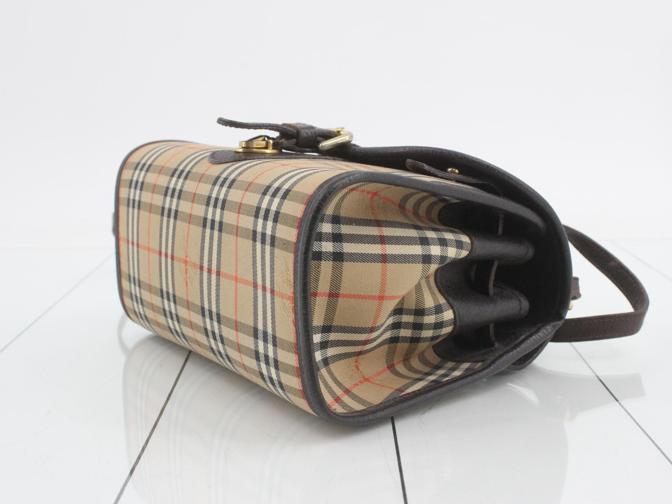 Burberrys Shoulder Bag, Canvas, Beige Check — view 6