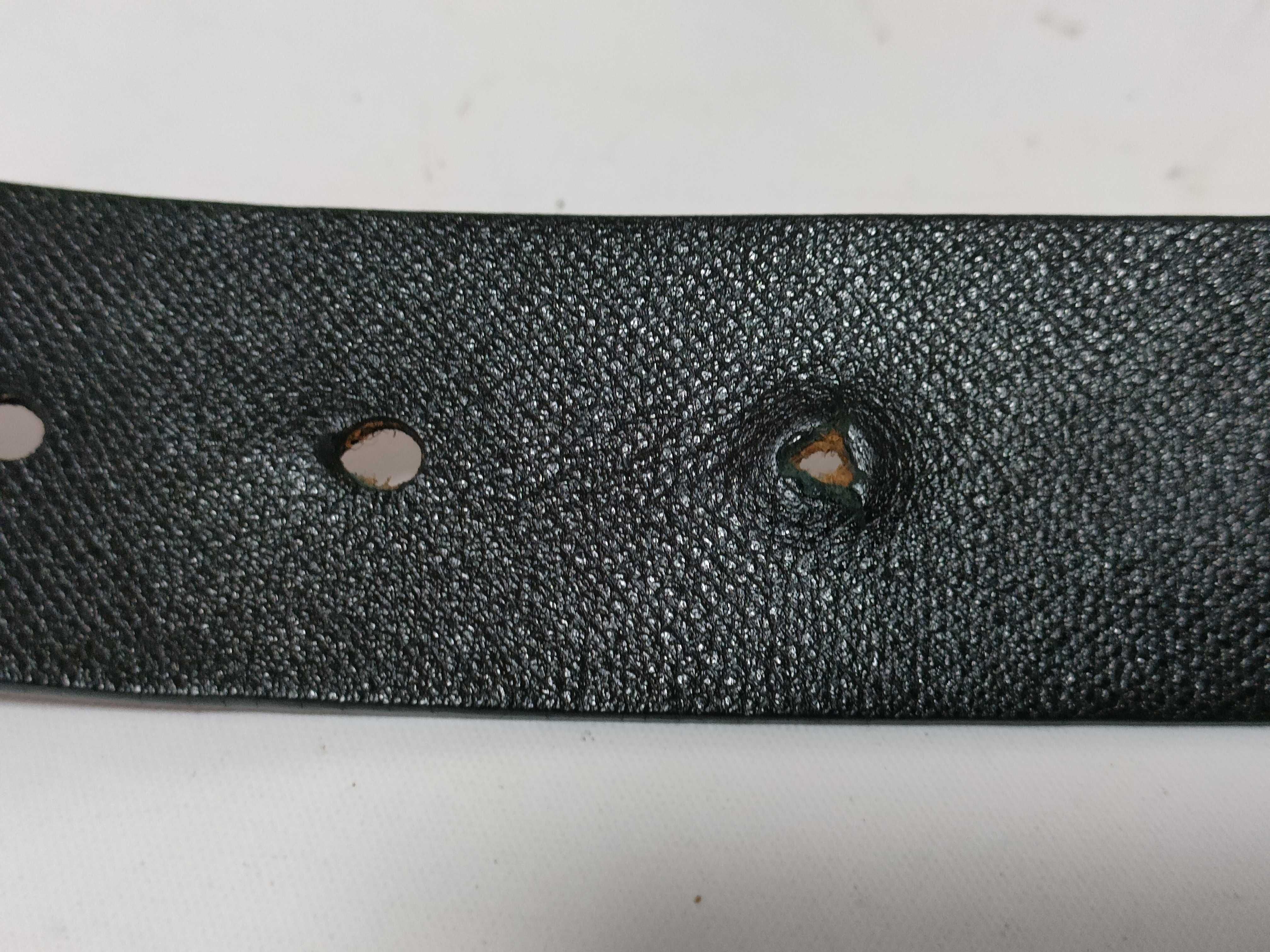Oval Logo Buckle Belt, Silver & Black Belt — view 7