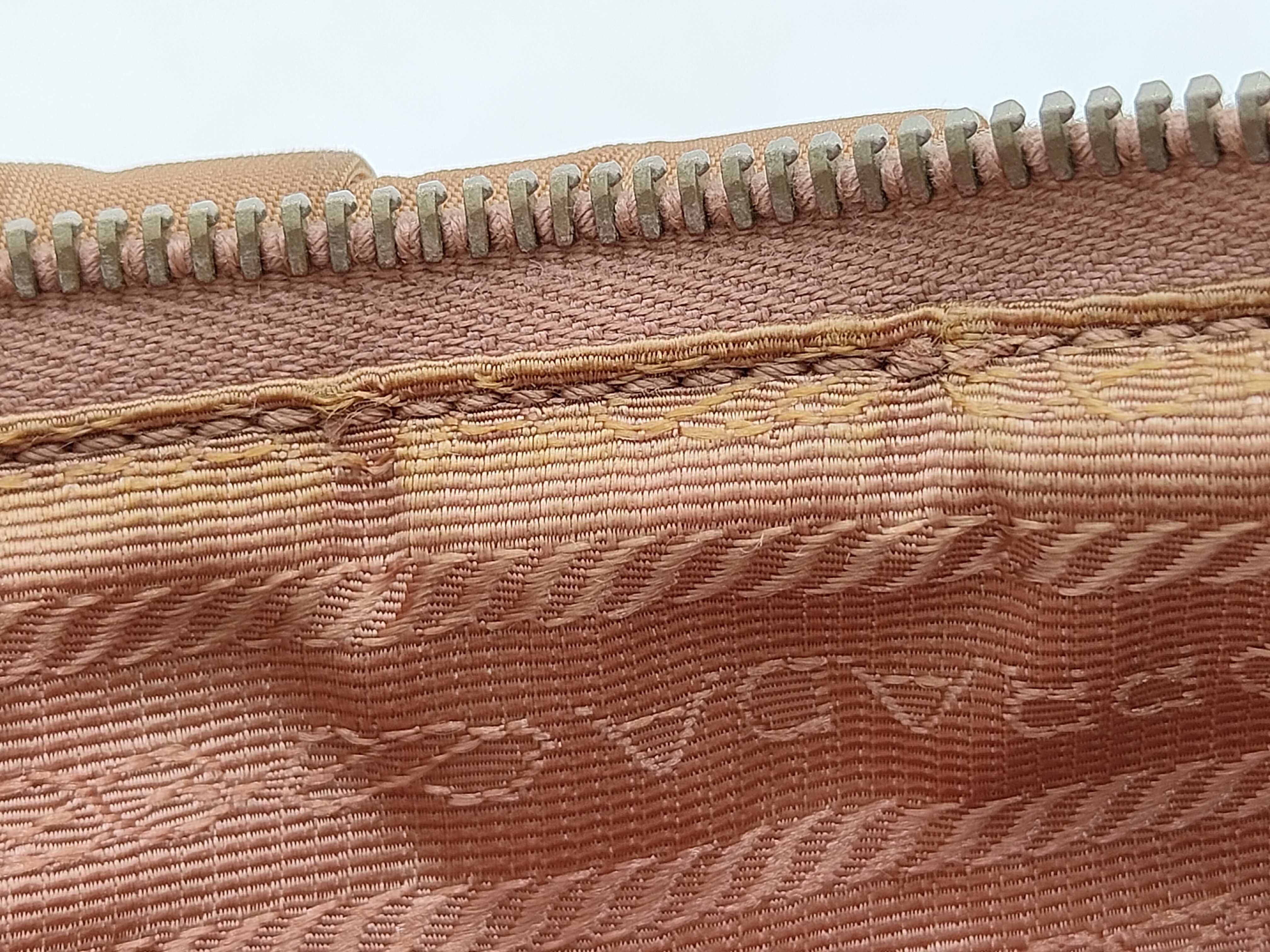 Nylon One-Shoulder Bag, Nylon Patchwork, Beige Shoulder Bag — view 13