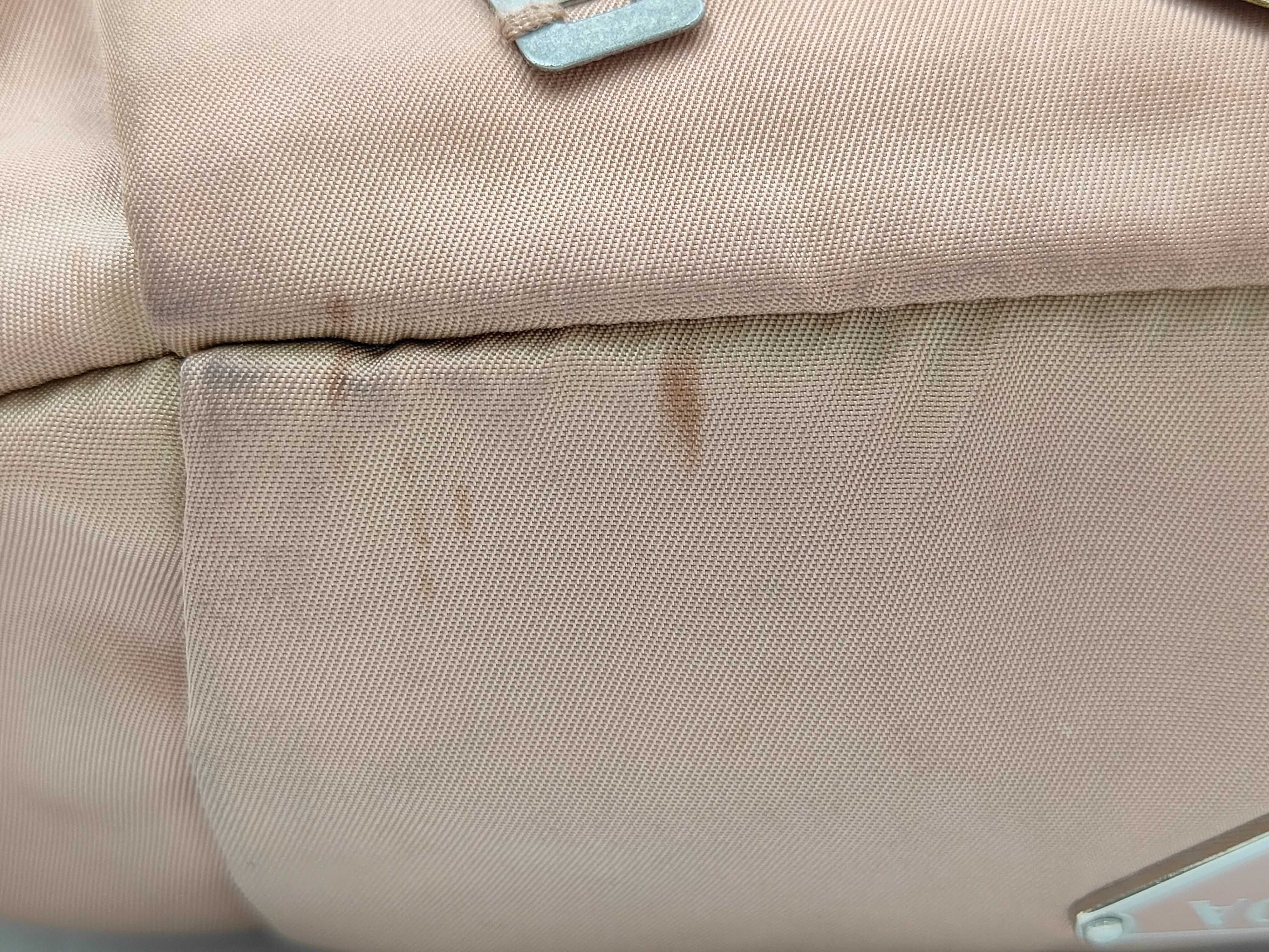 Nylon One-Shoulder Bag, Nylon Patchwork, Beige Shoulder Bag — view 9