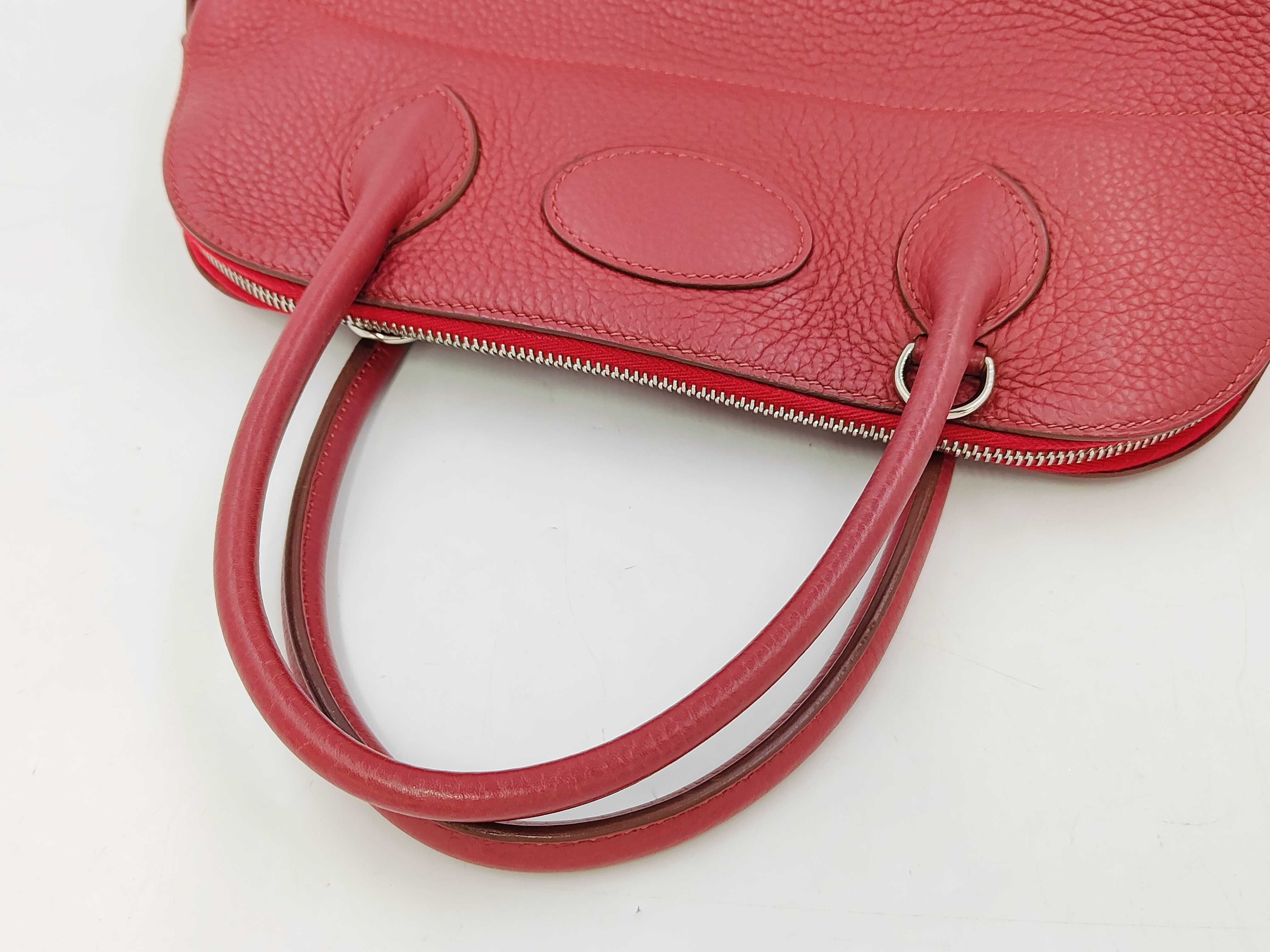 Bolide 31 Taurillon Ruby R stamp SV handbag — view 3