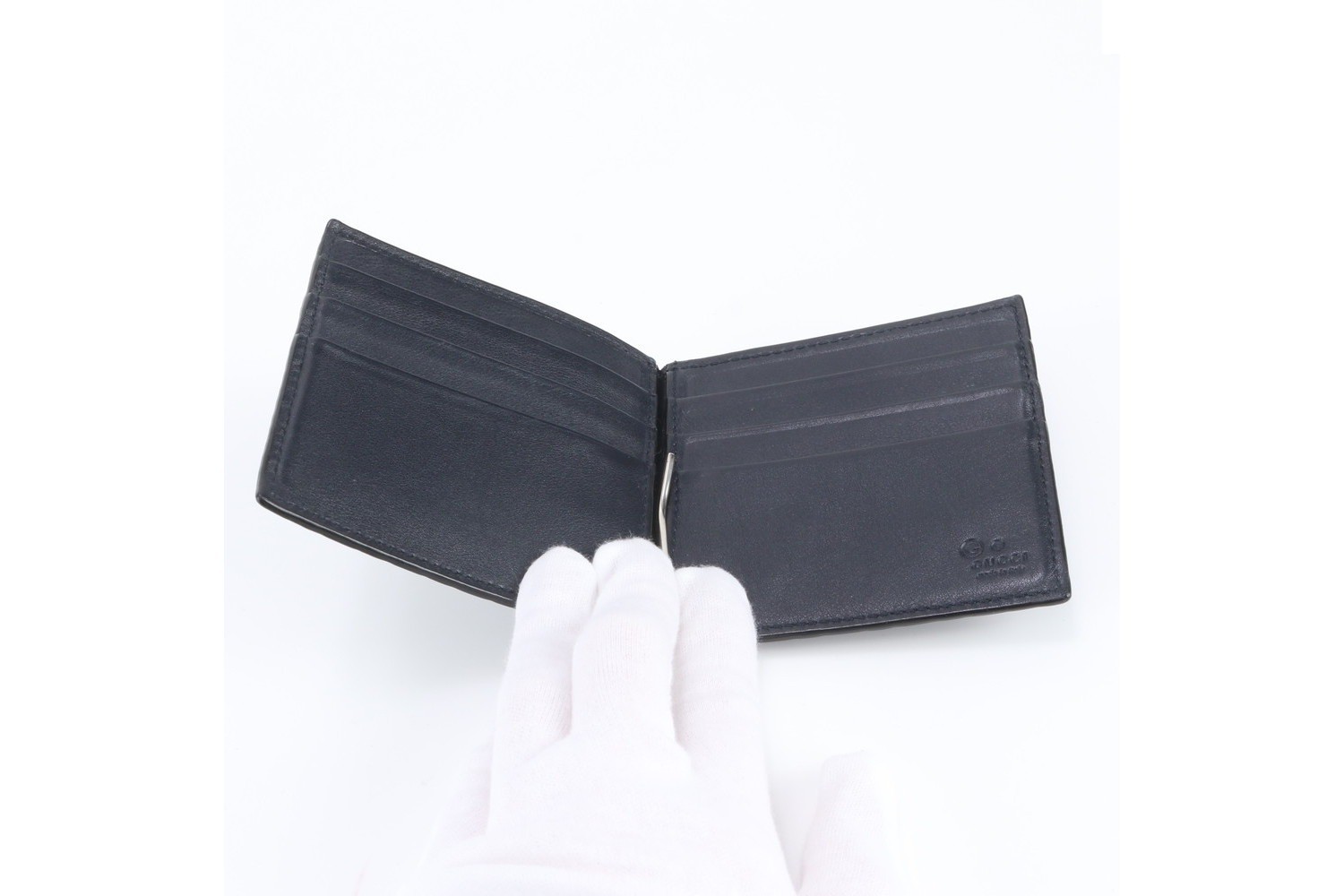 Guccissima 544478 Leather Card Case with Money Clip — view 6