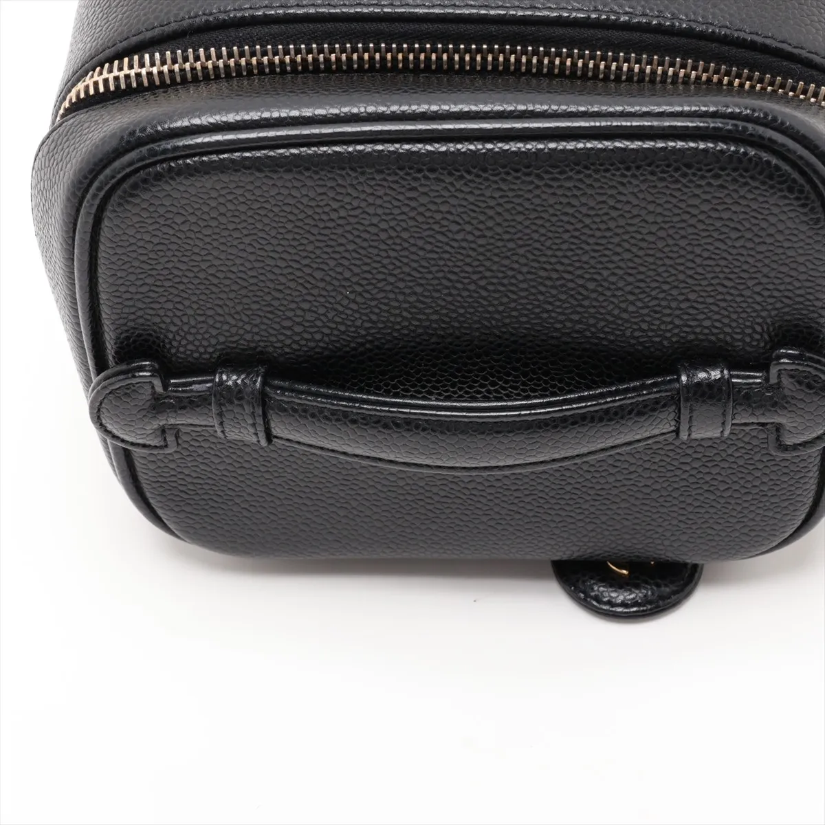 Coco Mark Caviar Skin Vanity Bag, Black with Gold Hardware, 5044822, Series 5 — view 5