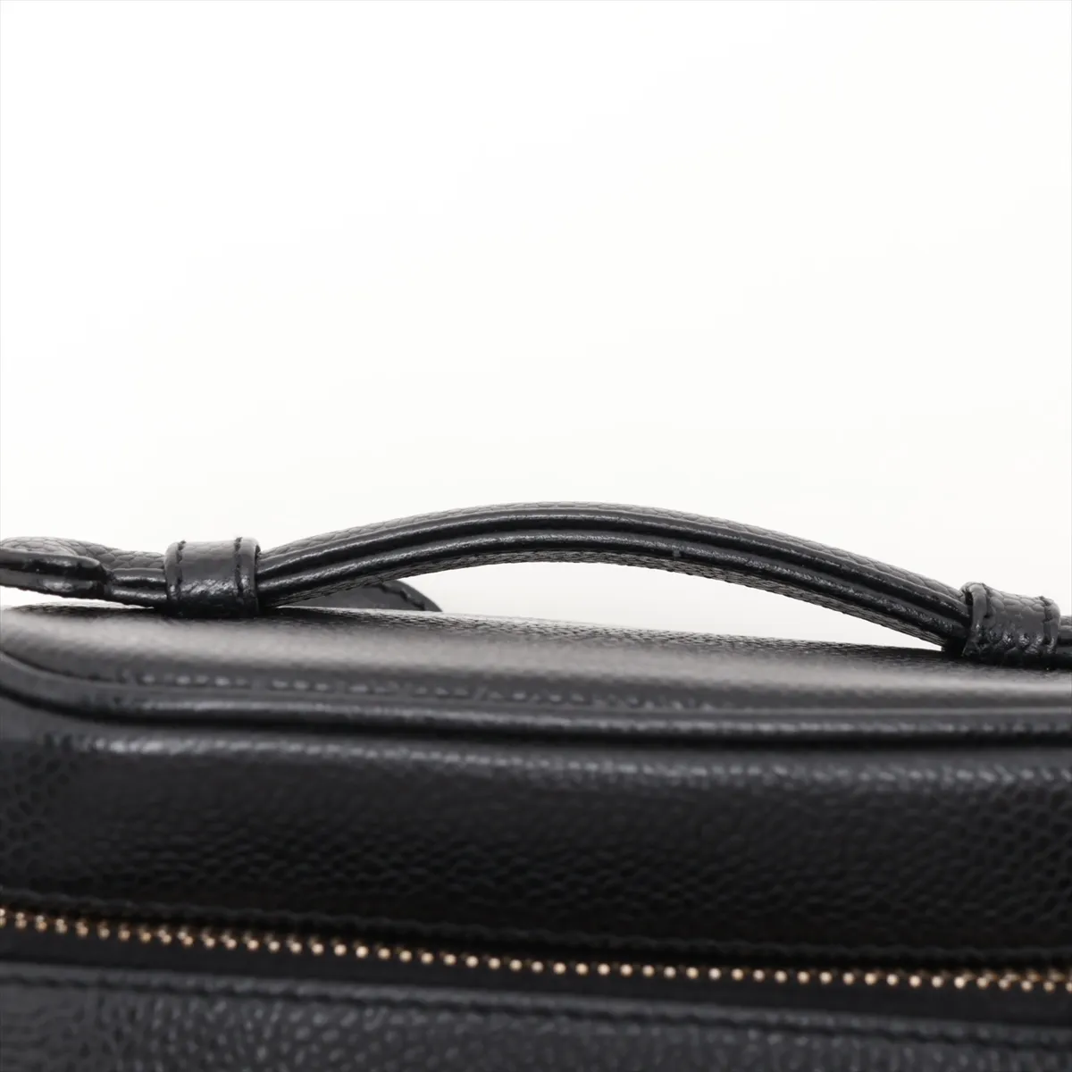 Coco Mark Caviar Skin Vanity Bag, Black with Gold Hardware, 5044822, Series 5 — view 6