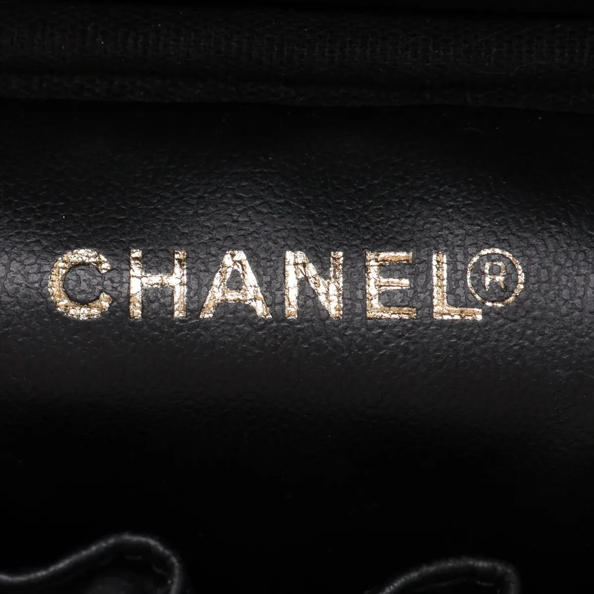 Coco Mark Caviar Skin Vanity Bag, Black with Gold Hardware, 5044822, Series 5 — view 8