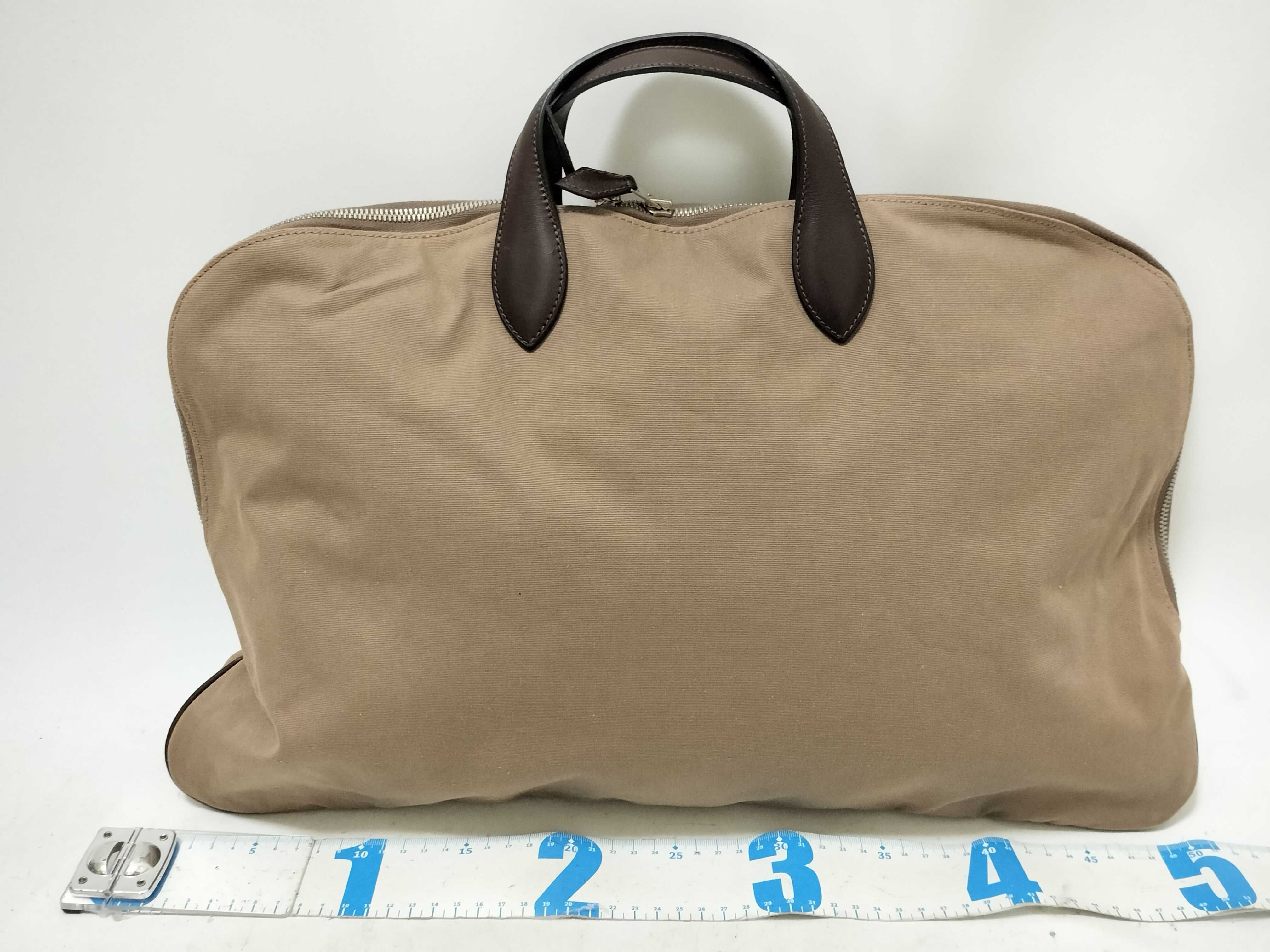 Edit 42 Toile H x Leather Brown Silver Hardware N:2010 Handbag — view 2