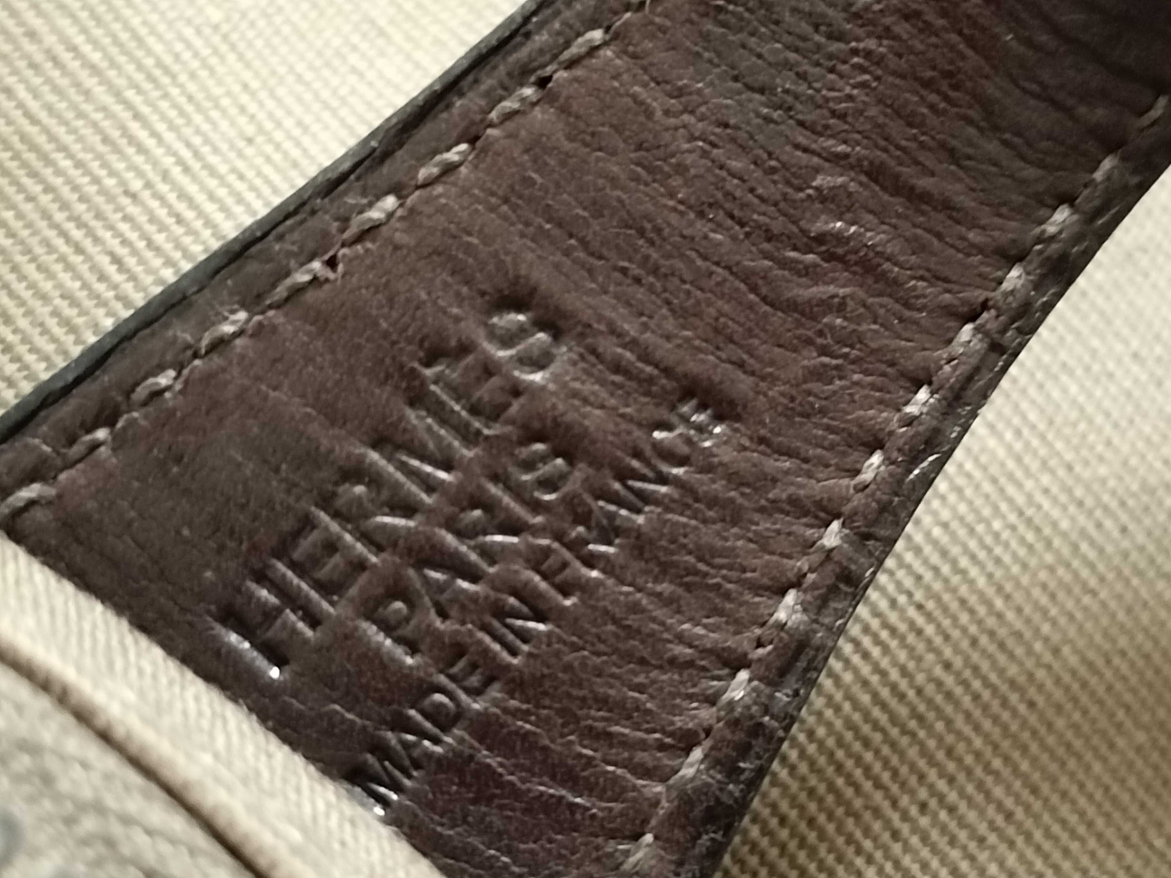 Edit 42 Toile H x Leather Brown Silver Hardware N:2010 Handbag — view 11