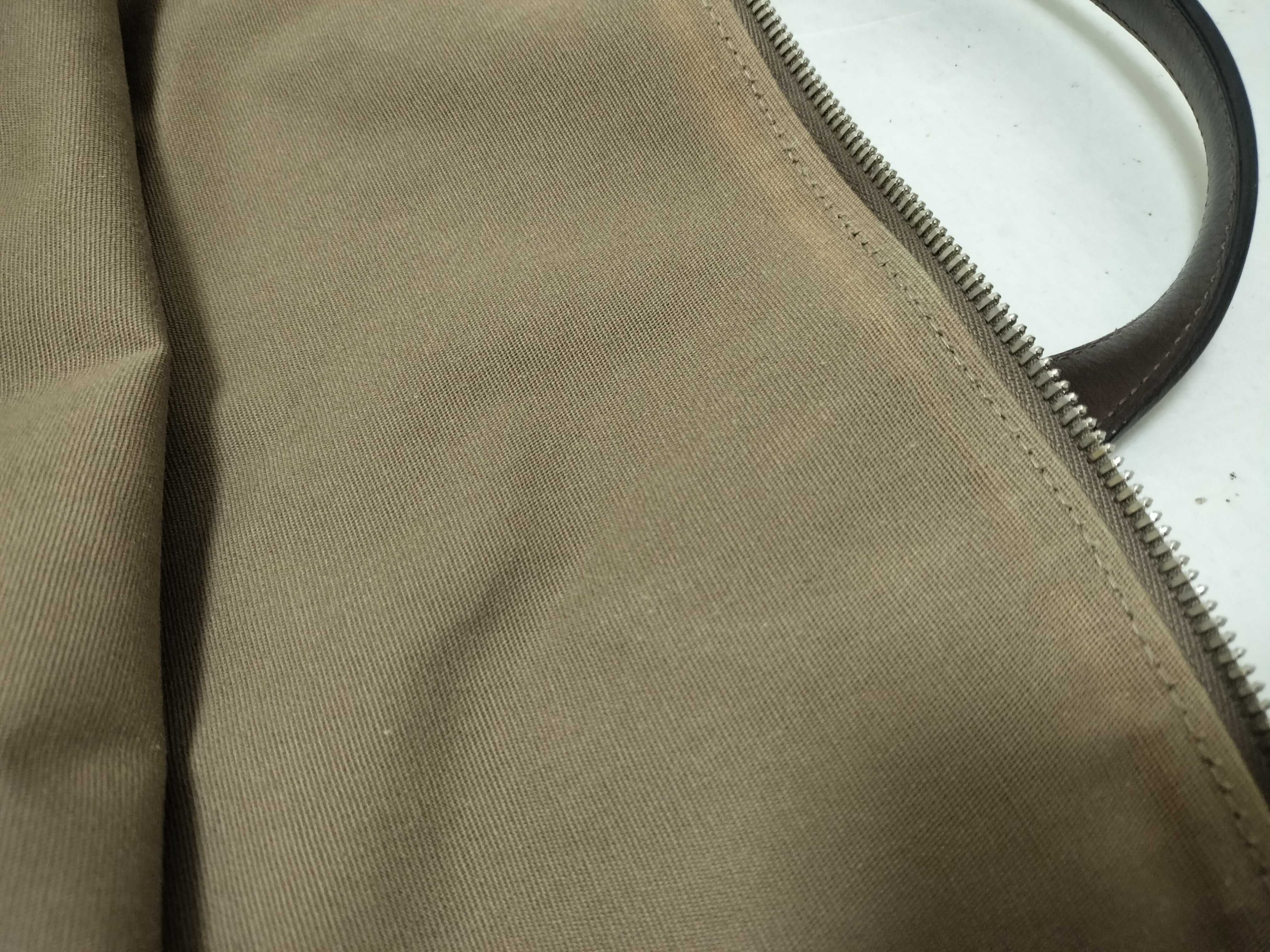 Edit 42 Toile H x Leather Brown Silver Hardware N:2010 Handbag — view 14