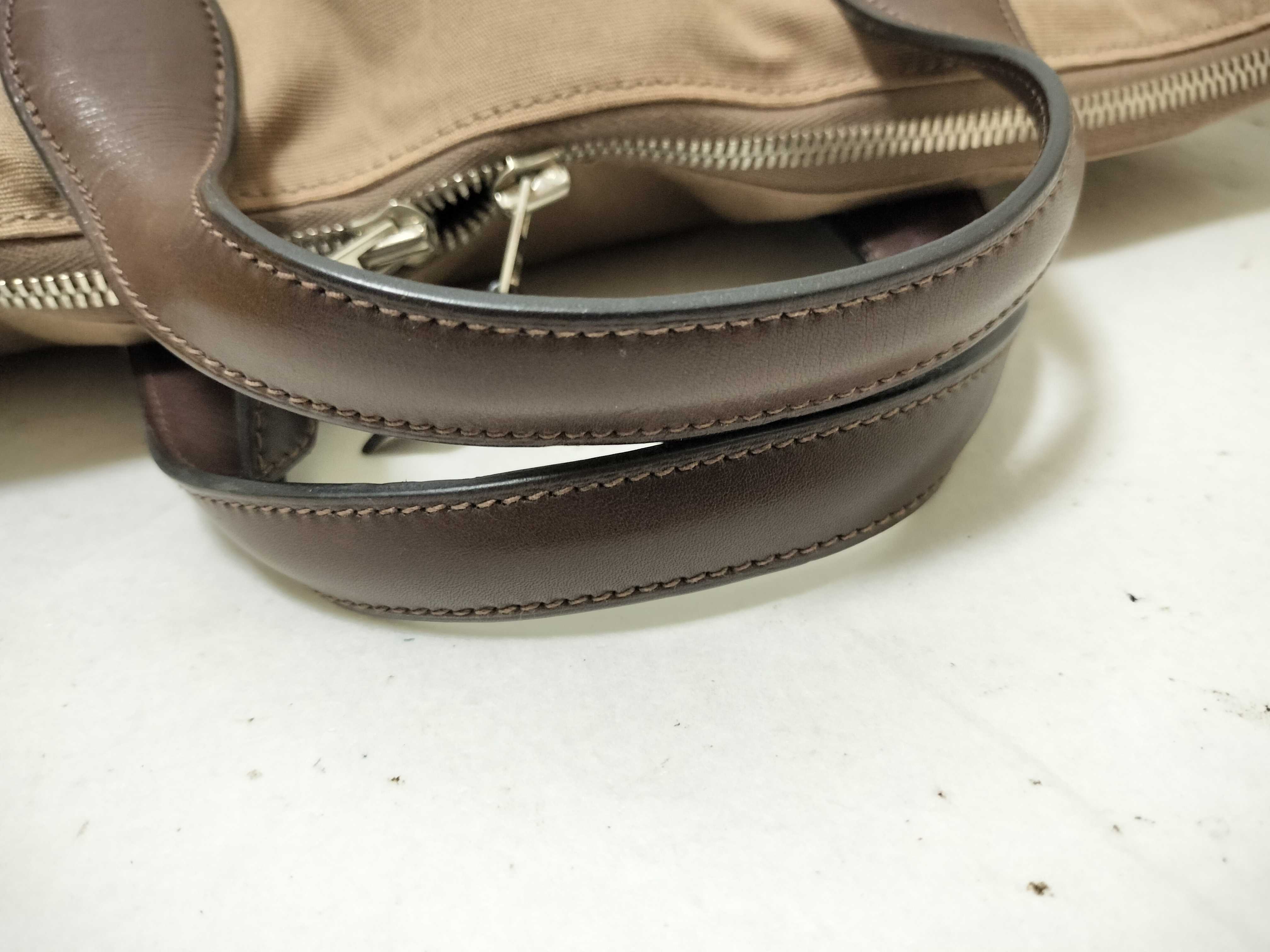 Edit 42 Toile H x Leather Brown Silver Hardware N:2010 Handbag — view 4