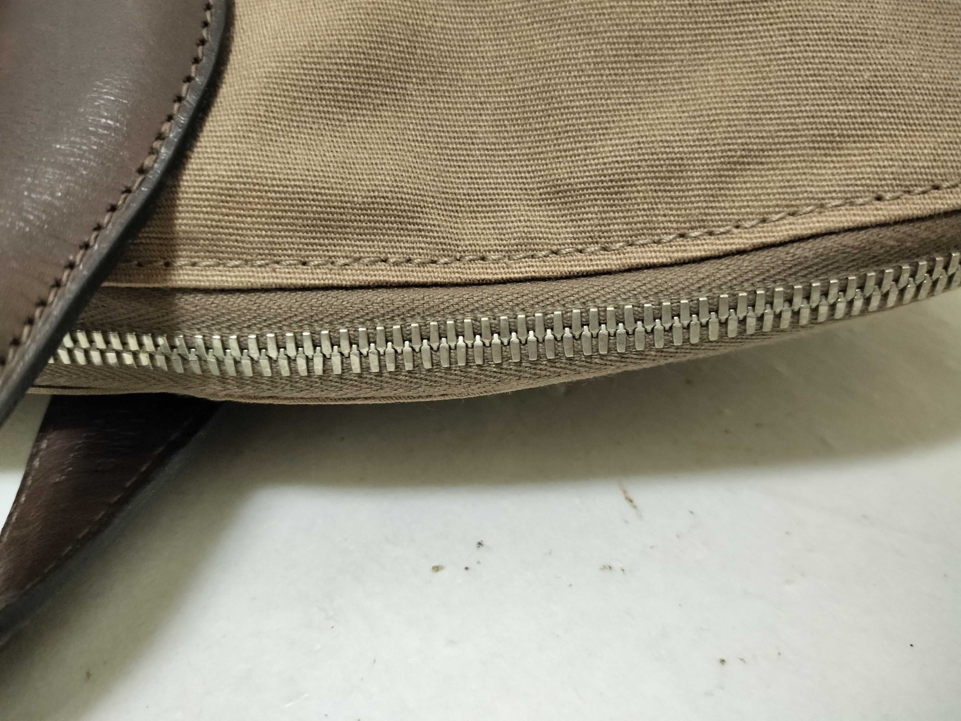 Edit 42 Toile H x Leather Brown Silver Hardware N:2010 Handbag — view 6