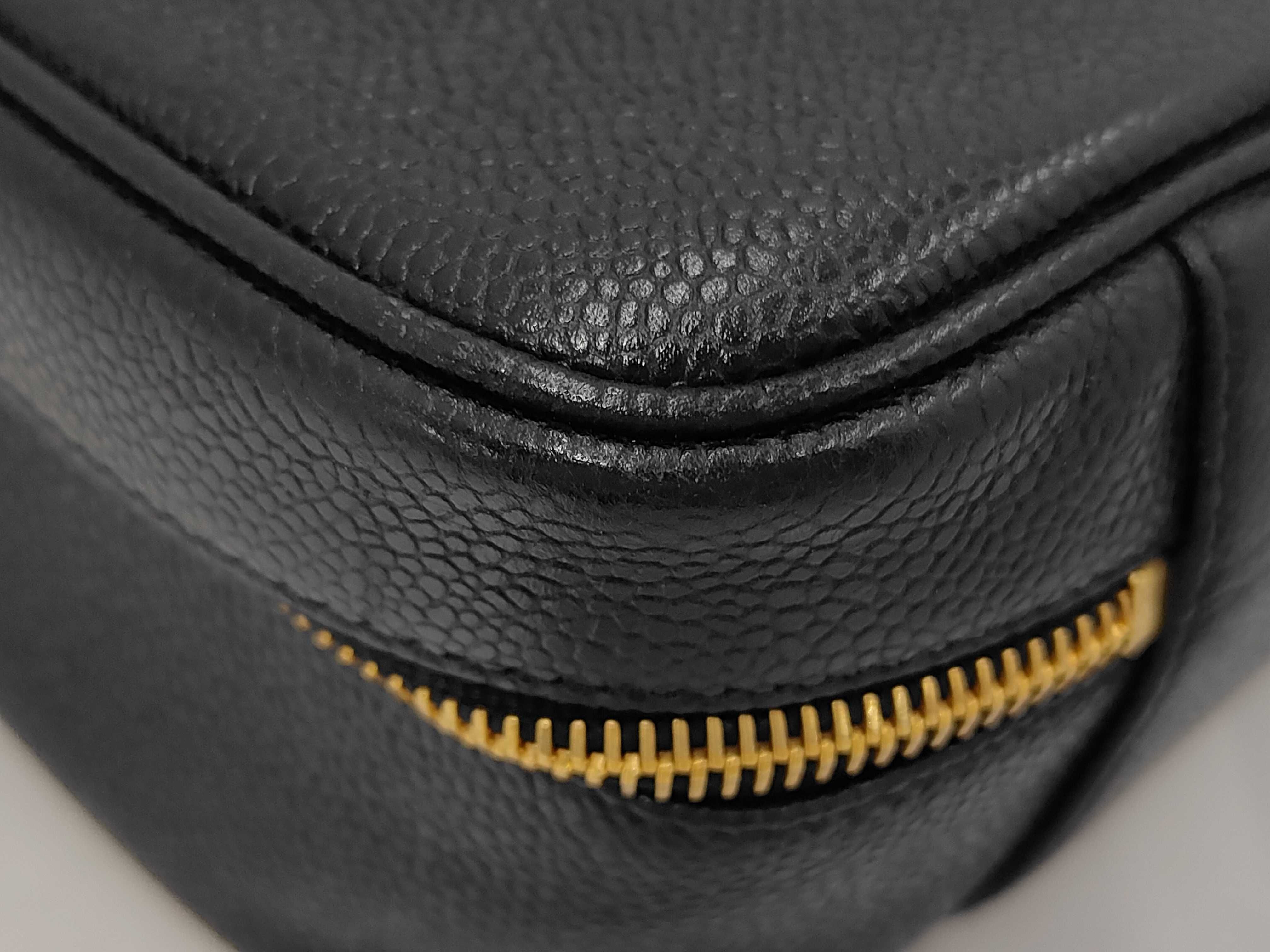 Caviar Skin Vanity Case Shoulder Bag with Seal and Card — view 3