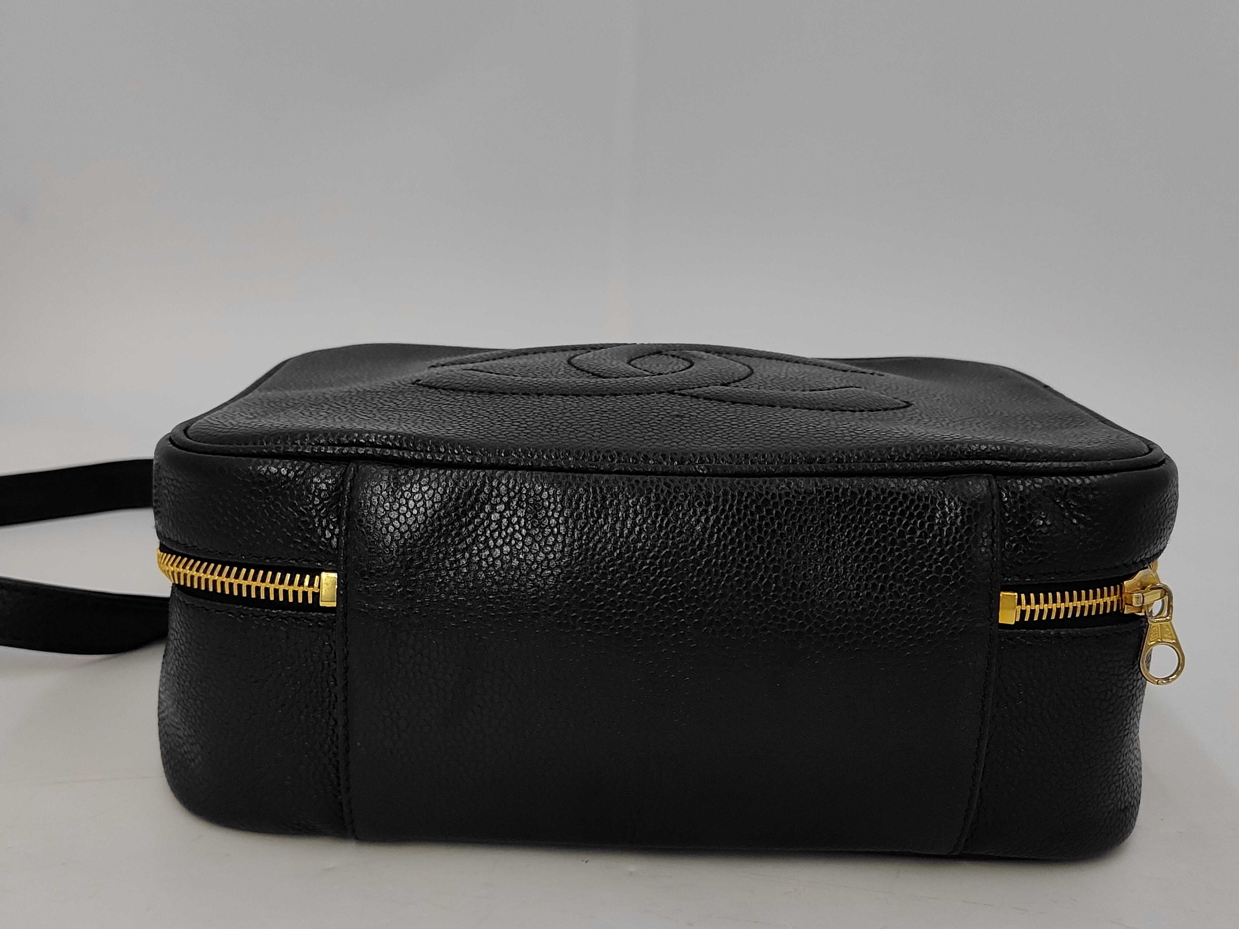 Caviar Skin Vanity Case Shoulder Bag with Seal and Card — view 4