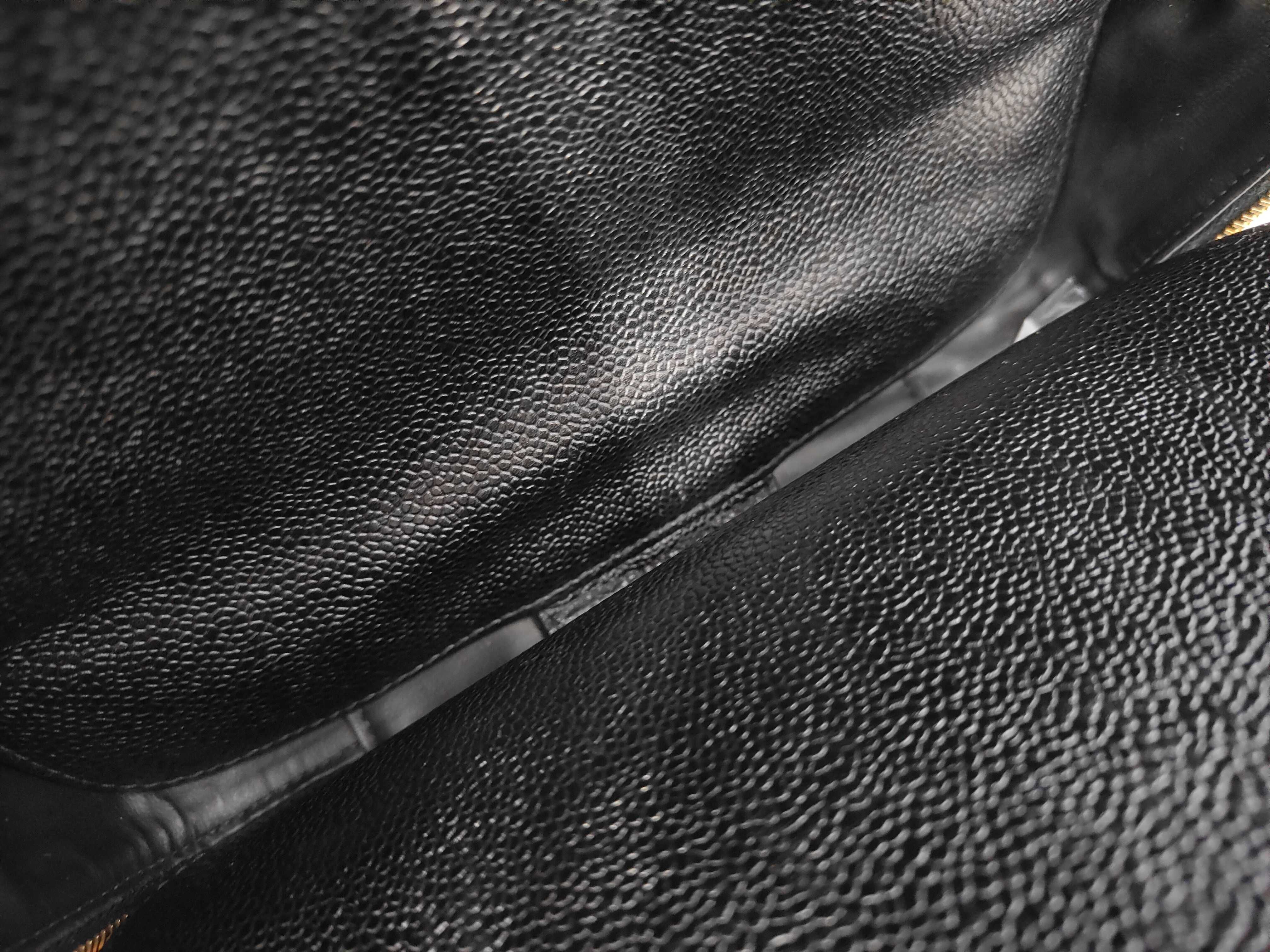 Caviar Skin Vanity Case Shoulder Bag with Seal and Card — view 8