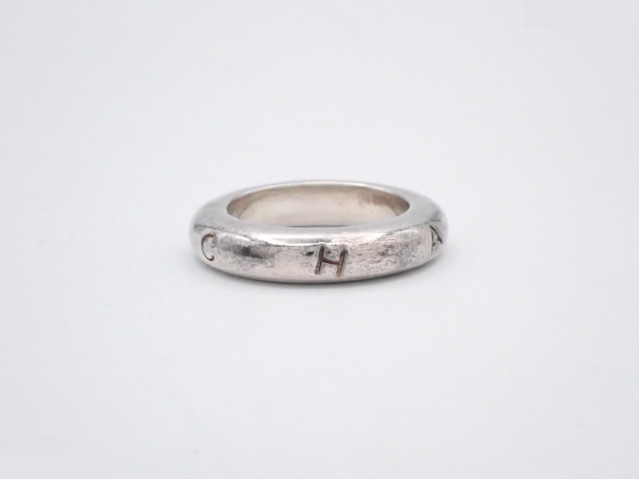 Logo ring, 925 sterling silver, 9.0g, #11.5