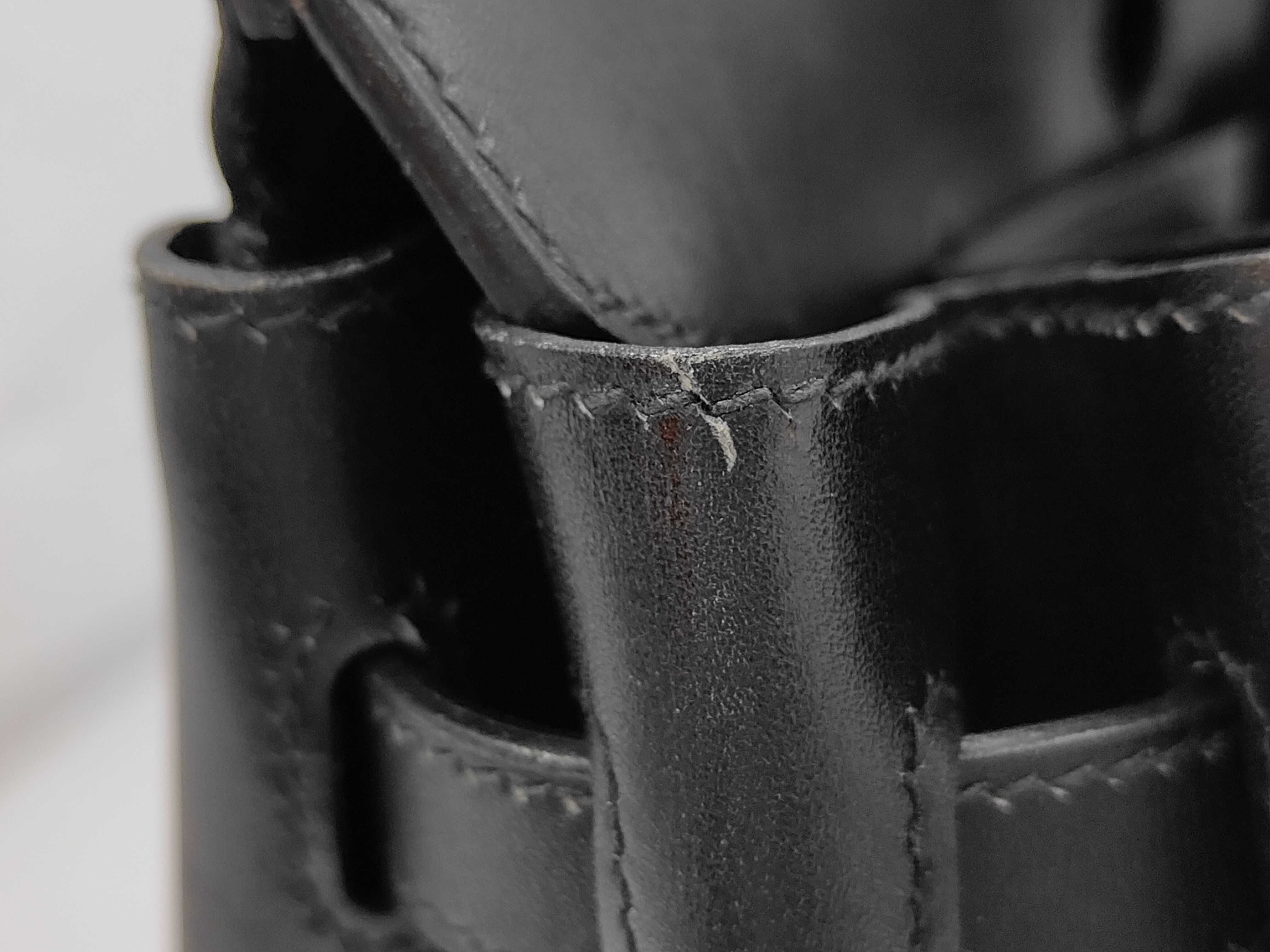 Birkin 40 Box Calf Black Gold Hardware Y Handbag — view 10