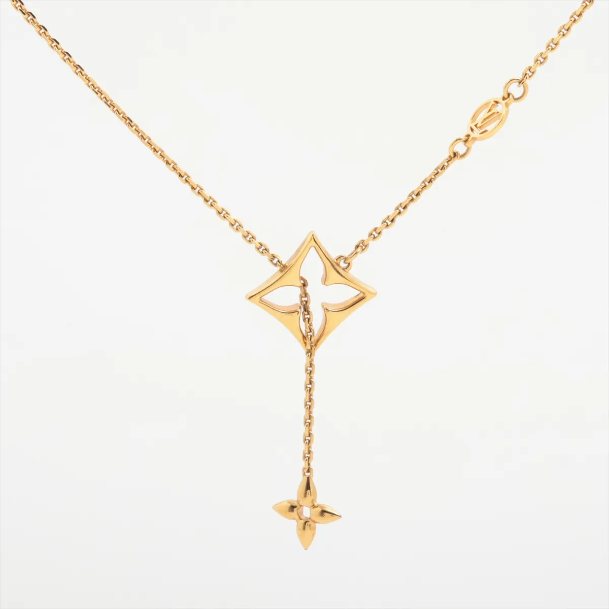 M01234 Necklace LV Flower Gram Necklace GP Gold