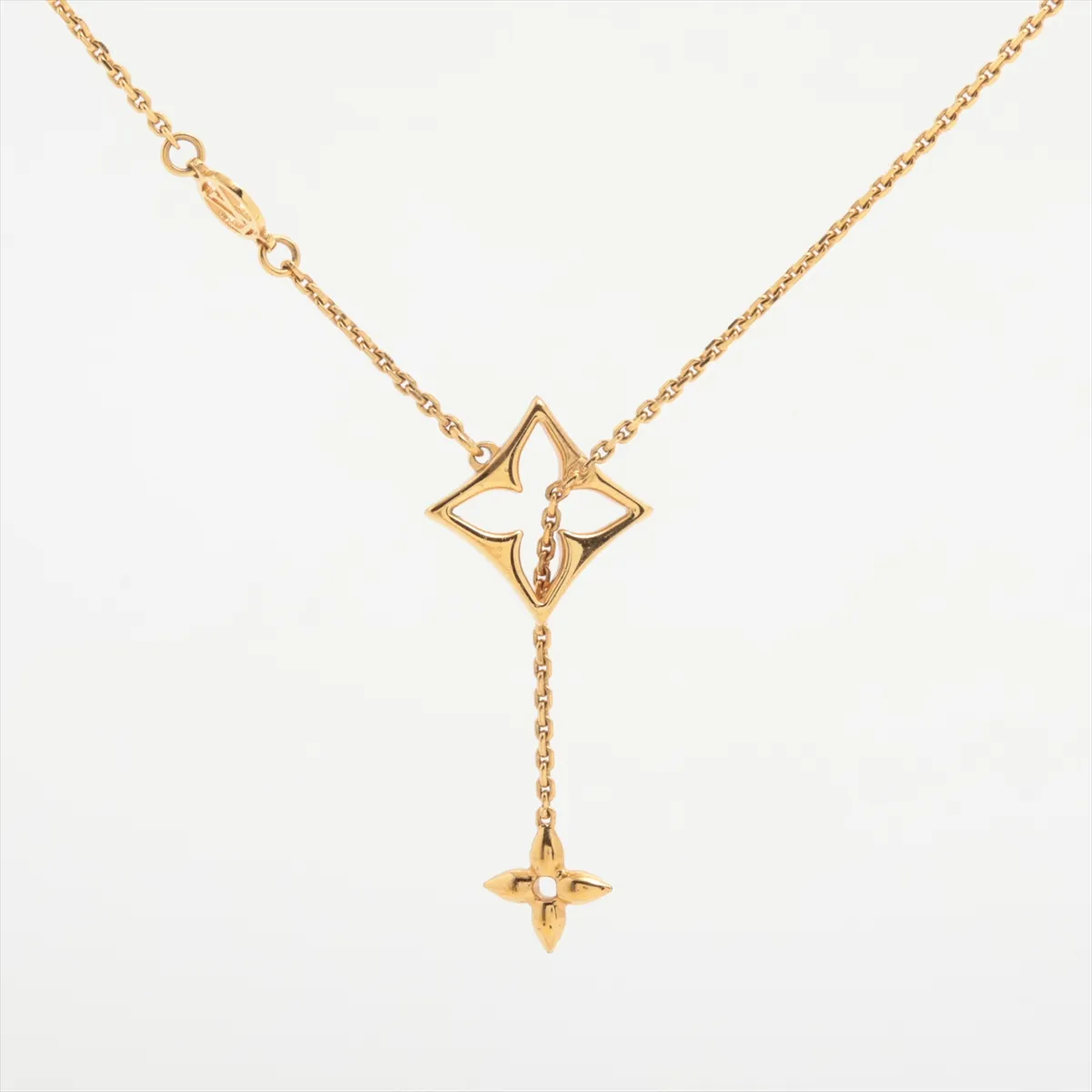M01234 Necklace LV Flower Gram Necklace GP Gold — view 2