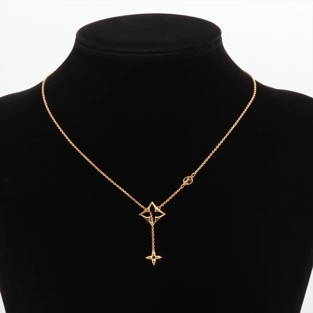 M01234 Necklace LV Flower Gram Necklace GP Gold — view 5