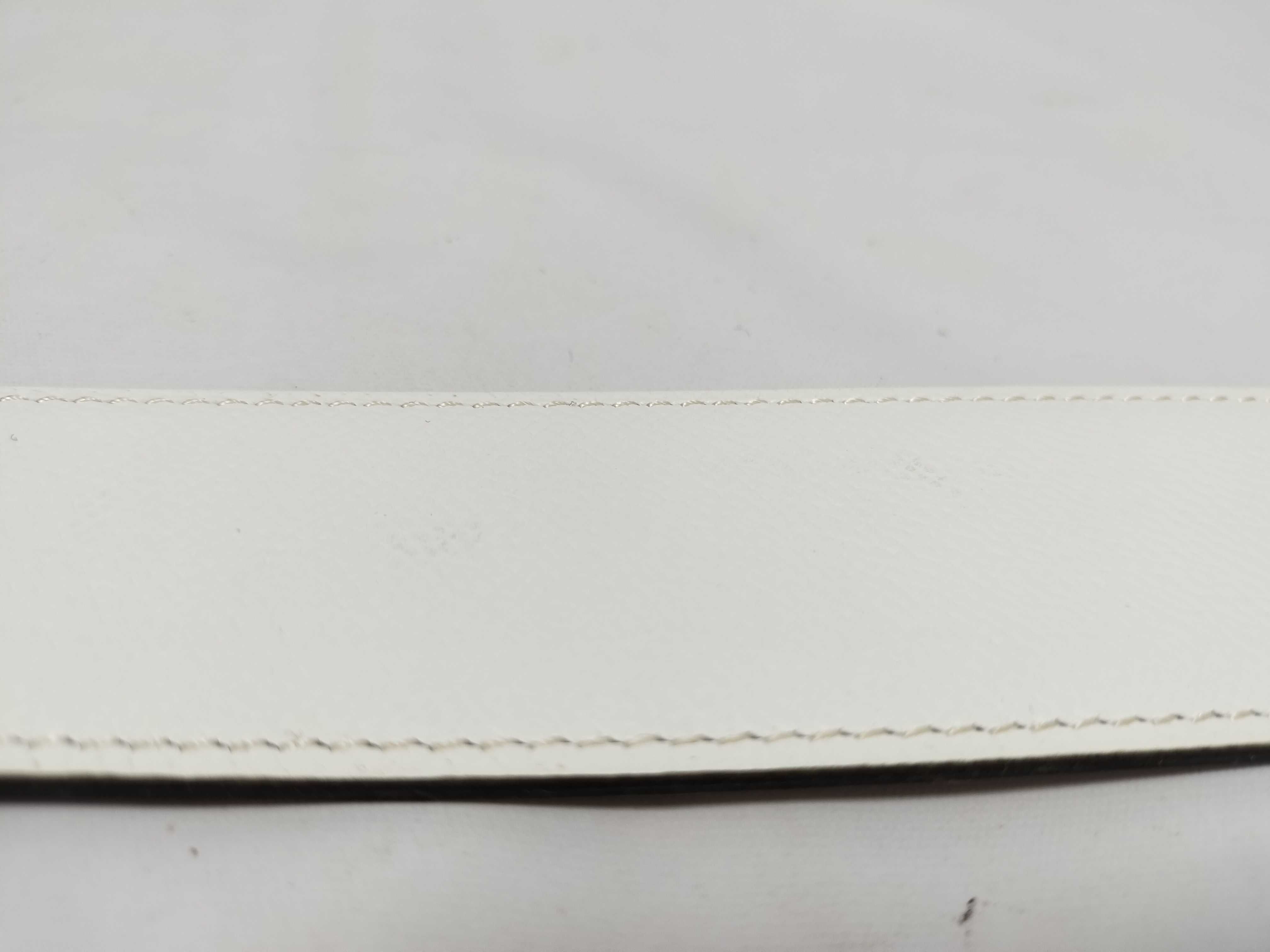 scarf belt, white with silver hardware, unused, other accessories. — view 6