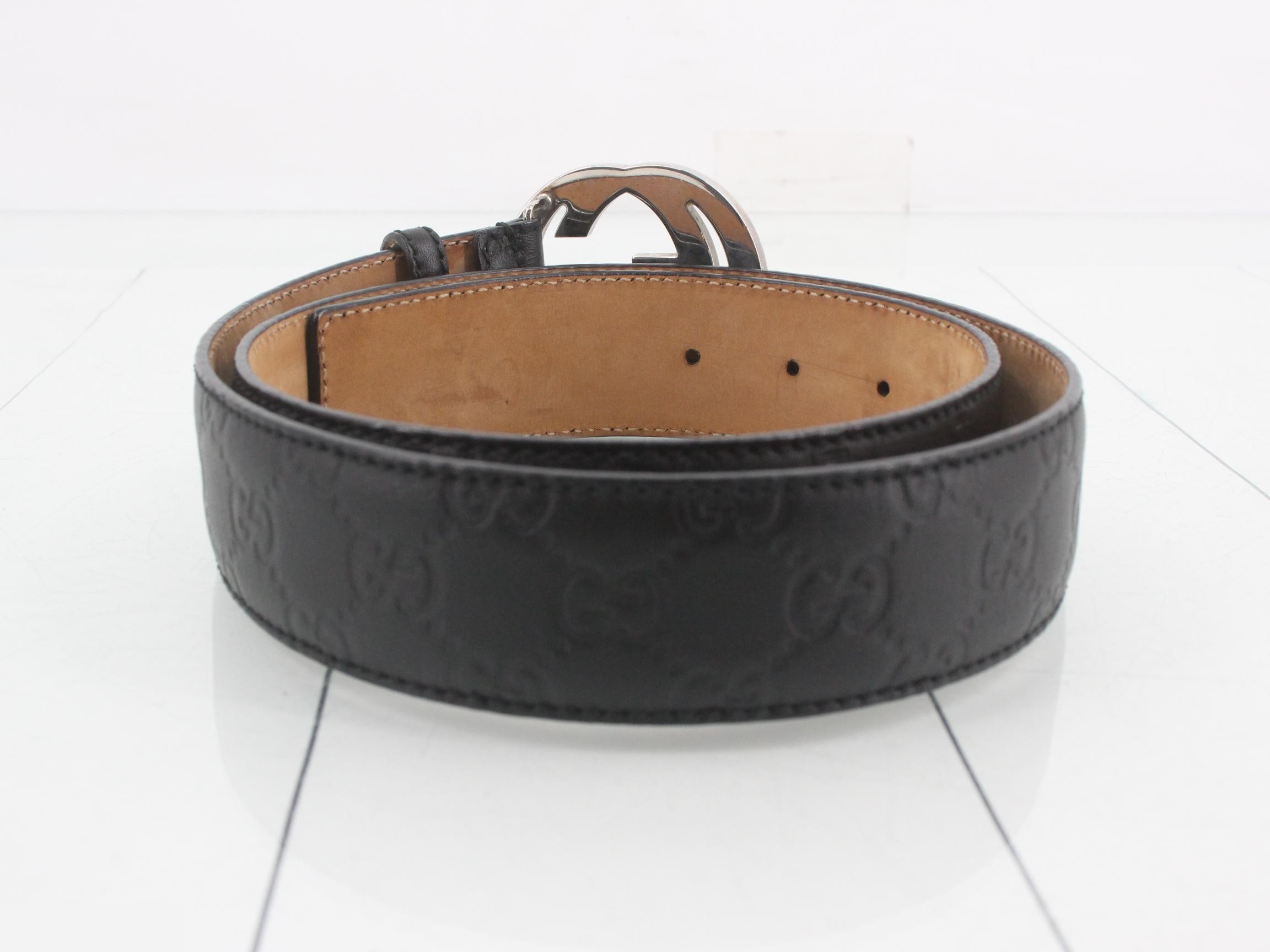 Interlocking G Leather Belt — view 2