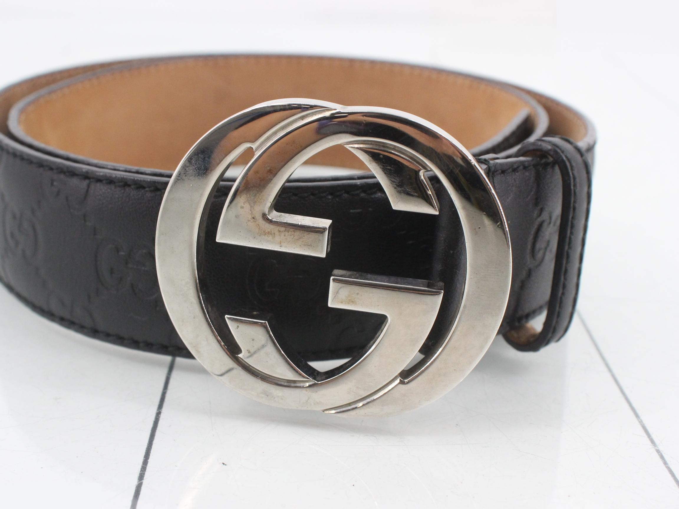 Interlocking G Leather Belt — view 3