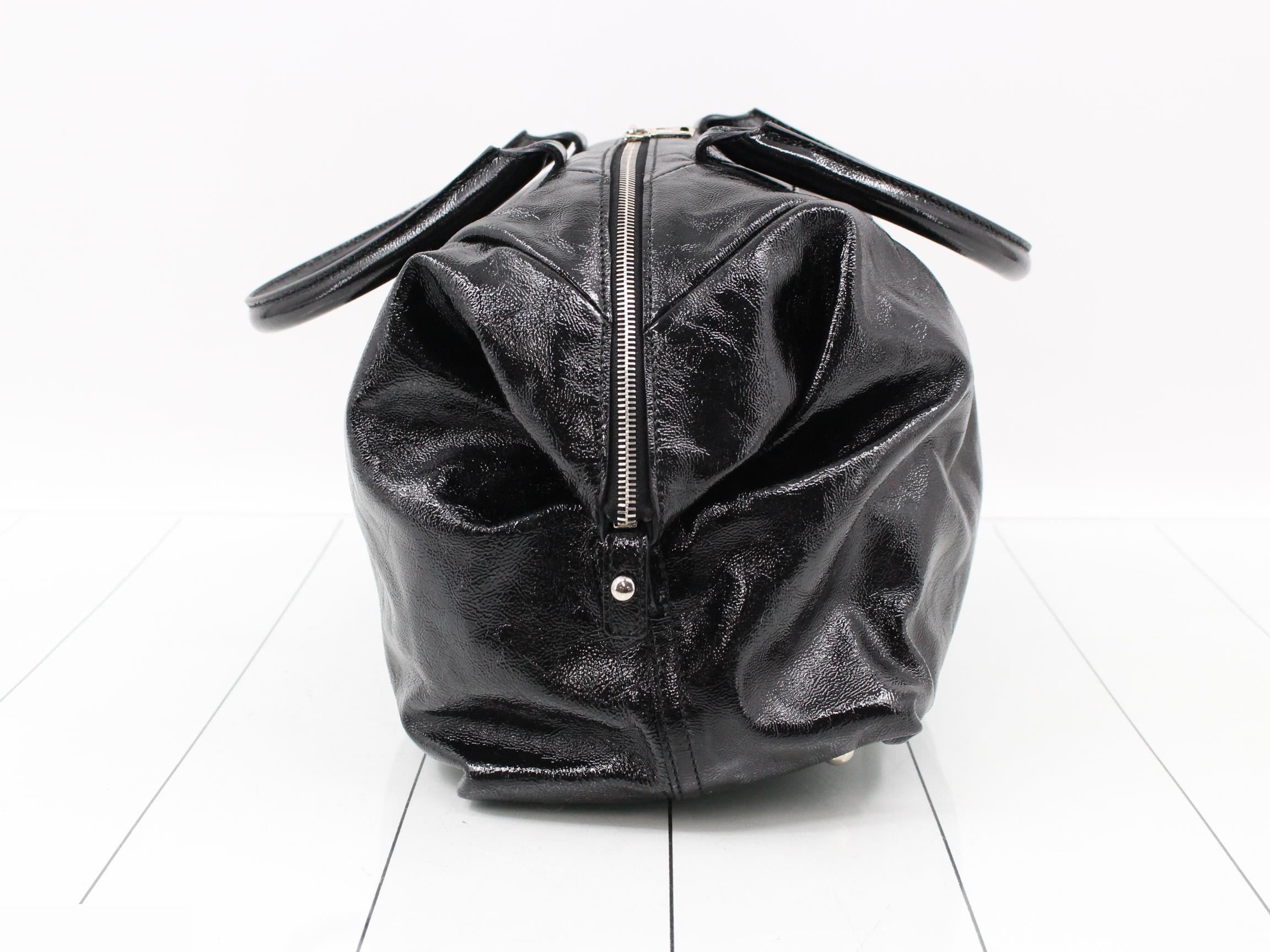 patent leather tote bag — view 4