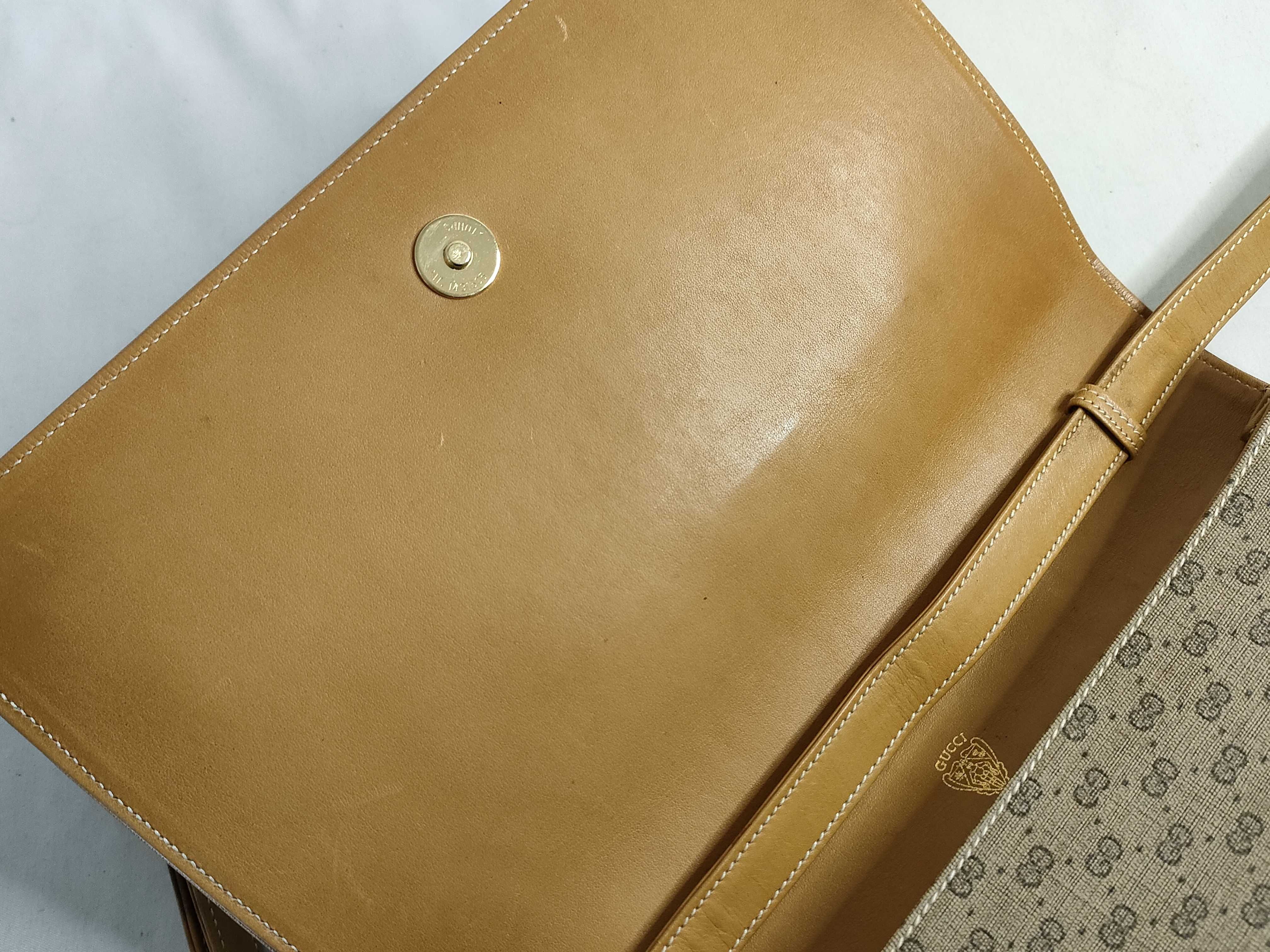 GG Micro GG Shoulder Bag, PVC Leather, Brown Shoulder Bag — view 8