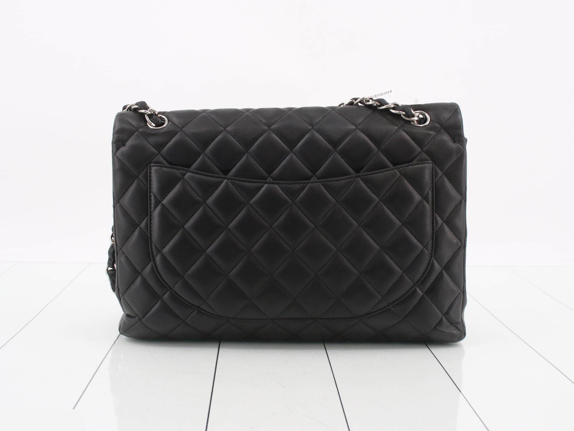 Large Matelassé Leather Turnlock Double Chain Shoulder Bag — view 2