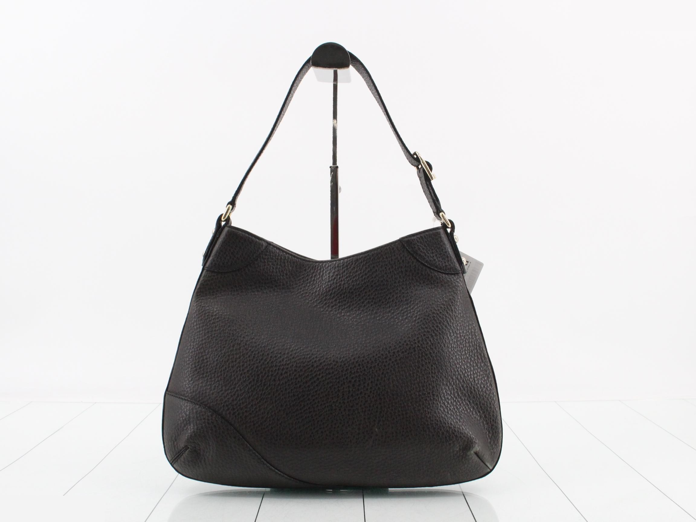 Horsebit Hobo Leather One-Shoulder Bag — view 2