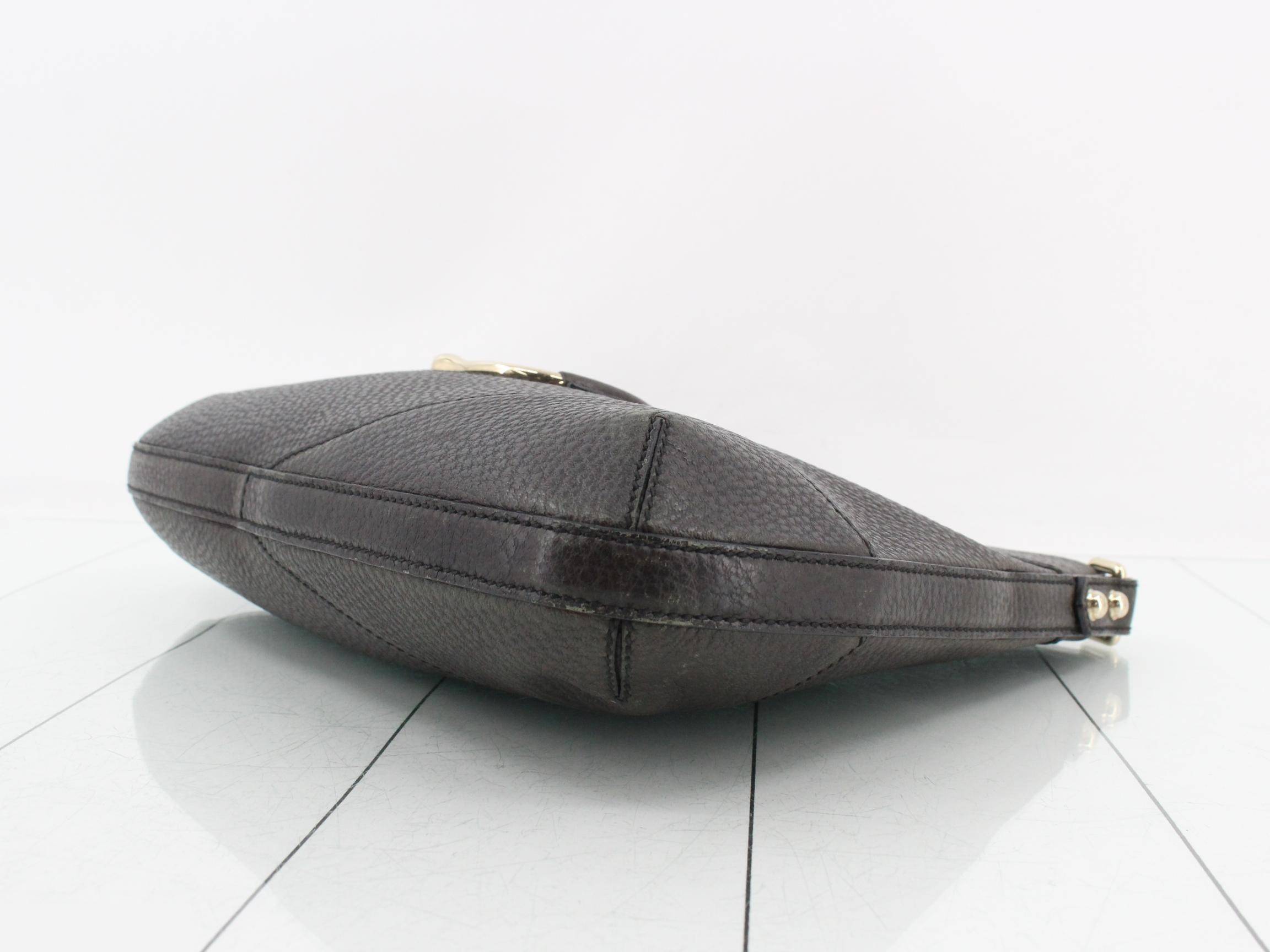 Horsebit Hobo Leather One-Shoulder Bag — view 6