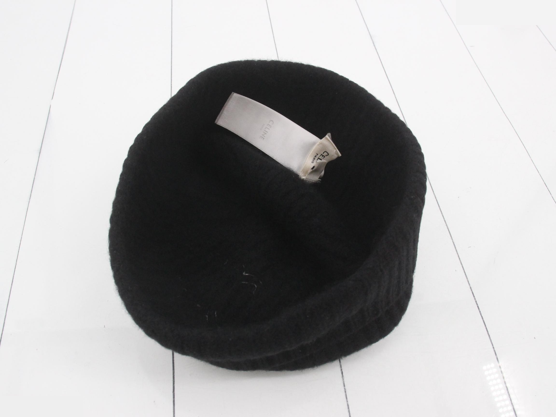 Triomphe knit hat, black — view 3
