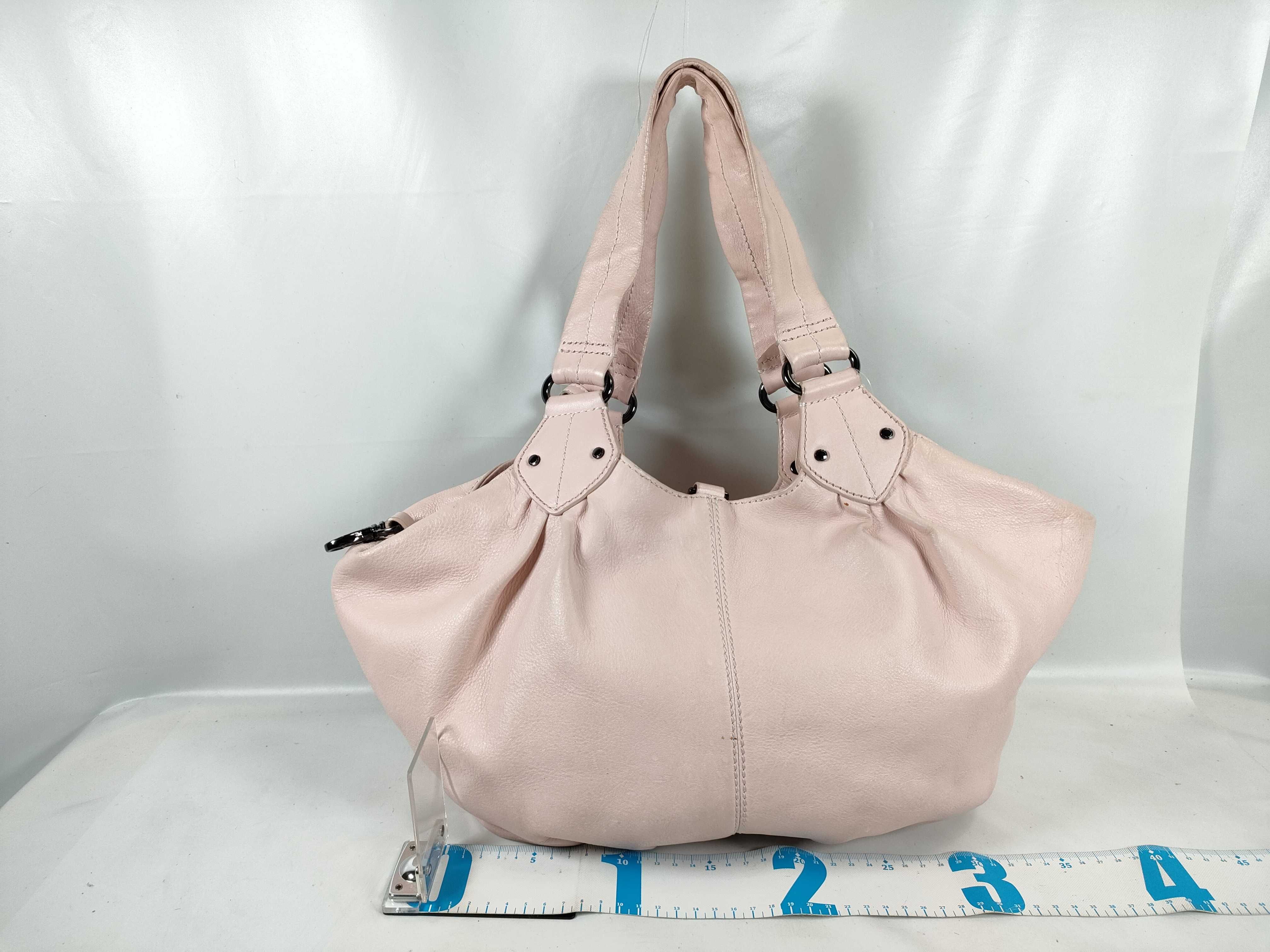 Blue Label Leather Bag / Check Interior Handbag — view 2