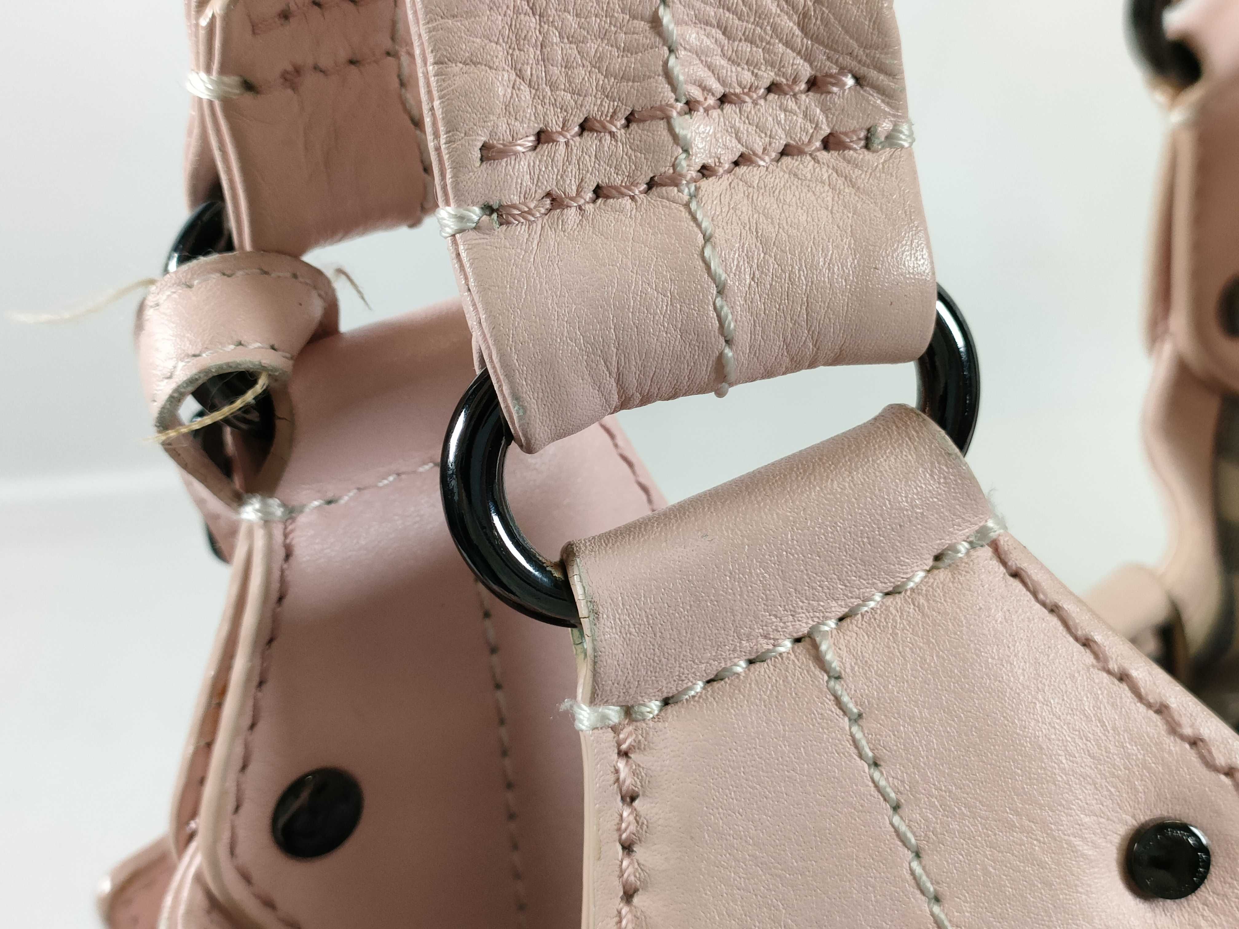 Blue Label Leather Bag / Check Interior Handbag — view 5
