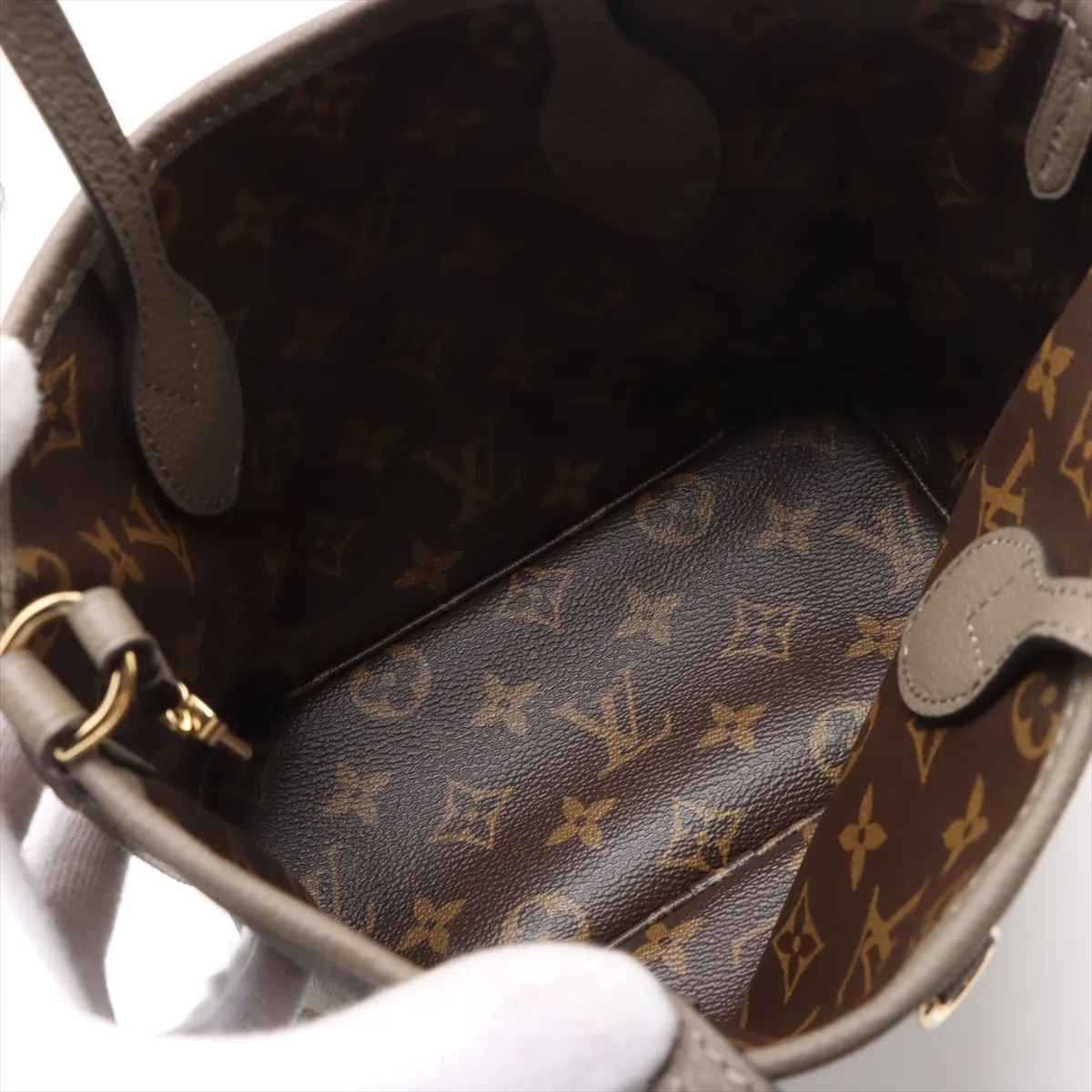 Monogram Neverfull Inside Out BB M28349 Brown Pouch missing RRFID reaction — view 8