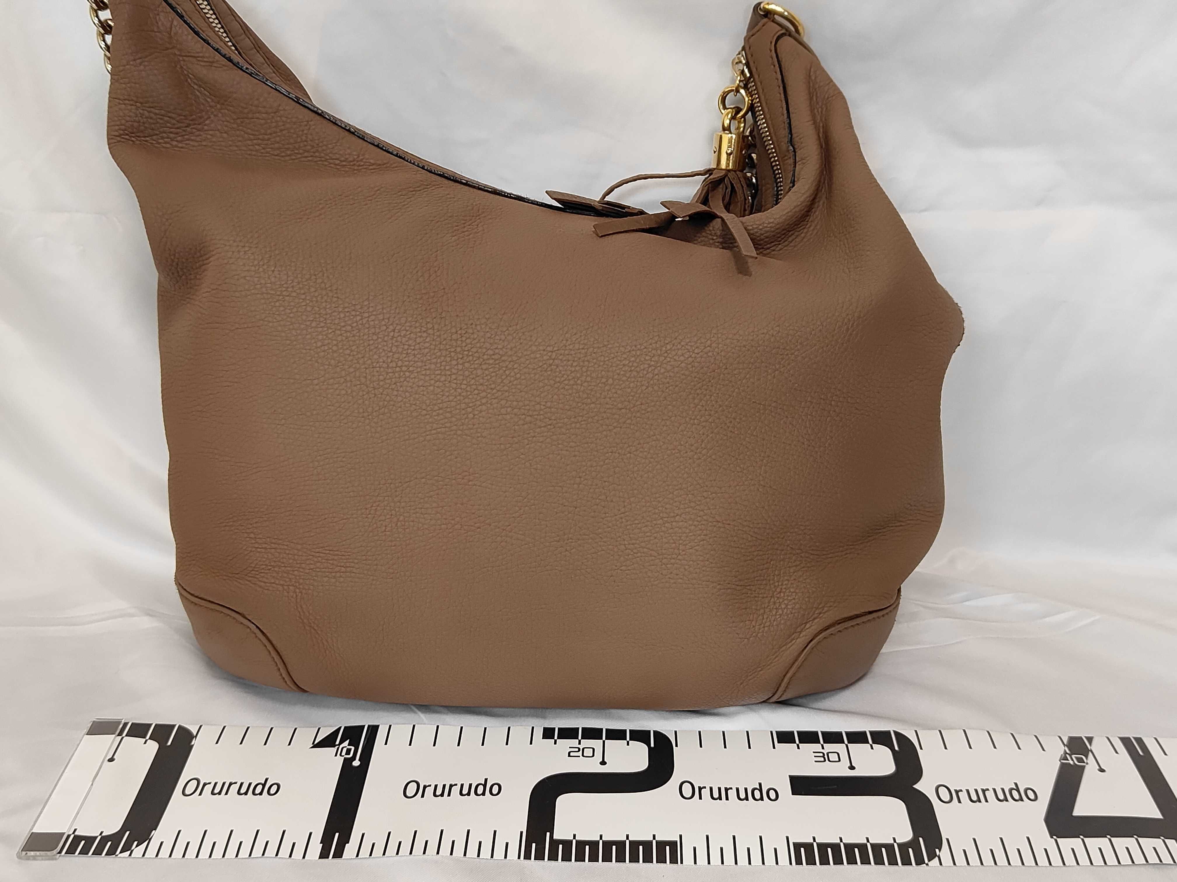 Soho Tassel Chain Shoulder Bag Brown — view 2