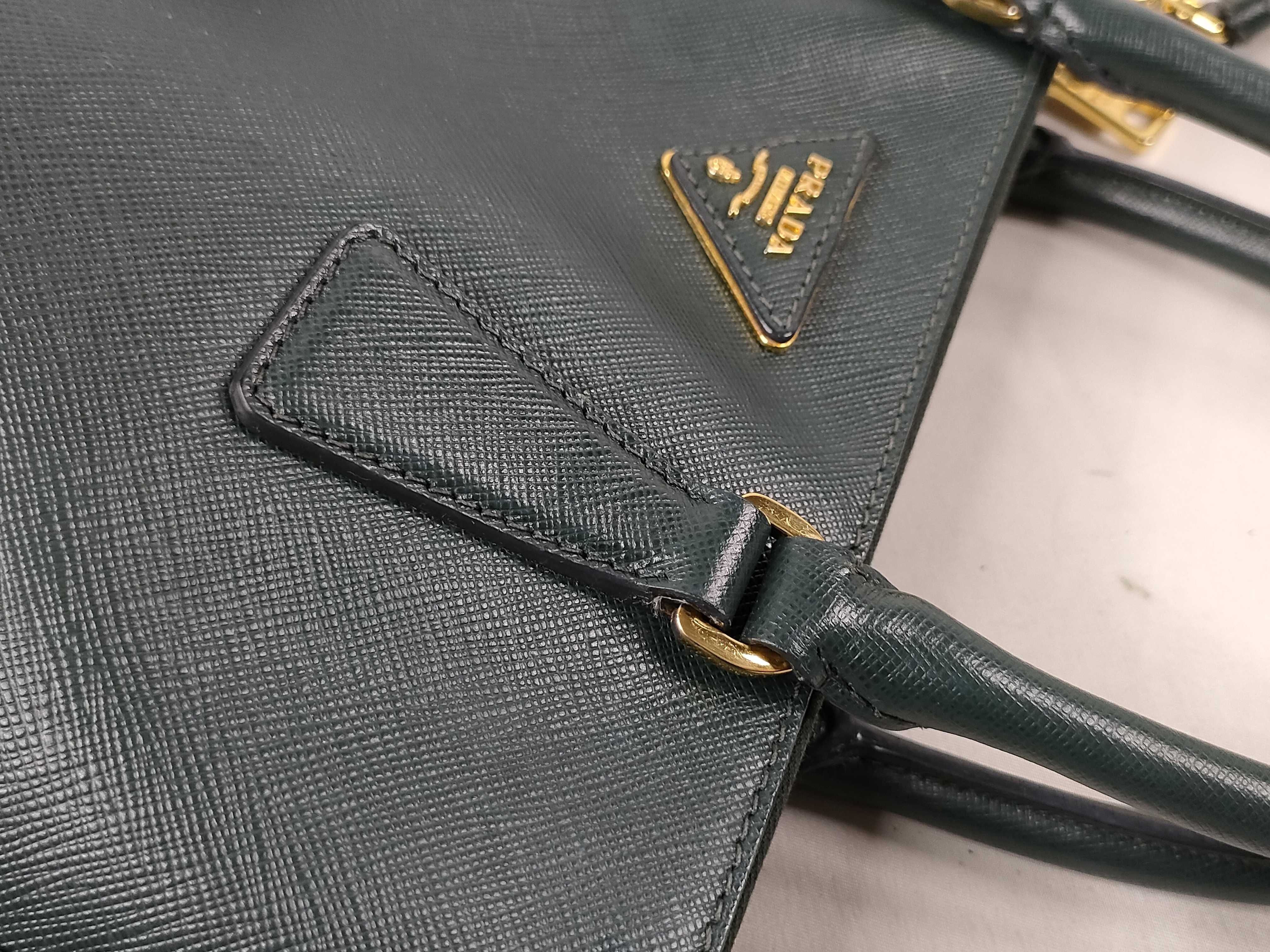 Galleria Handbag, Leather, Green, 2-Way Handbag — view 5