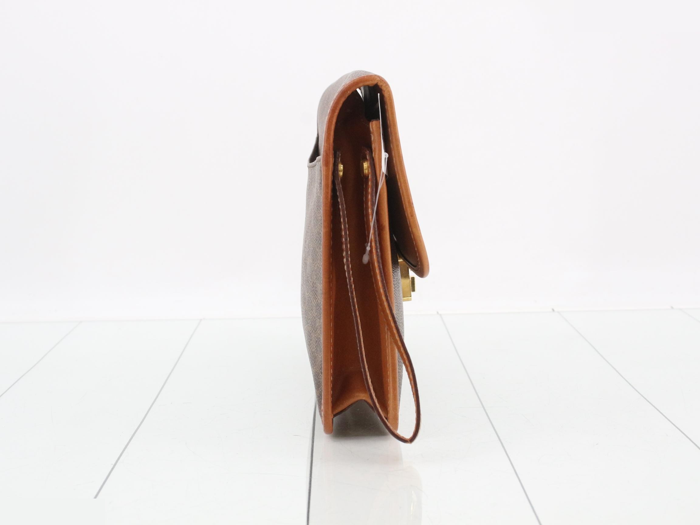 Macadam Clutch Bag, Brown, PVC Leather — view 4