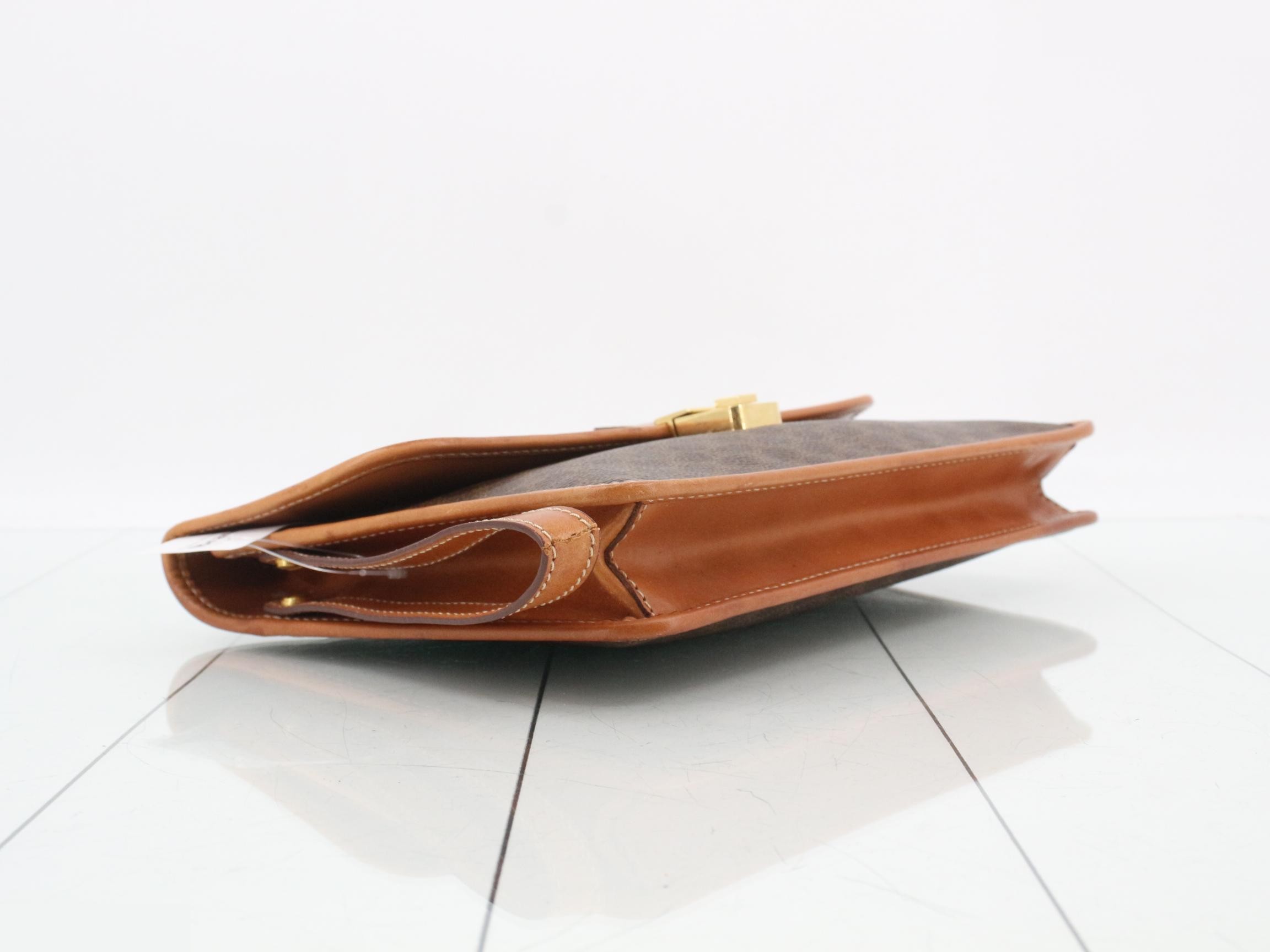 Macadam Clutch Bag, Brown, PVC Leather — view 5
