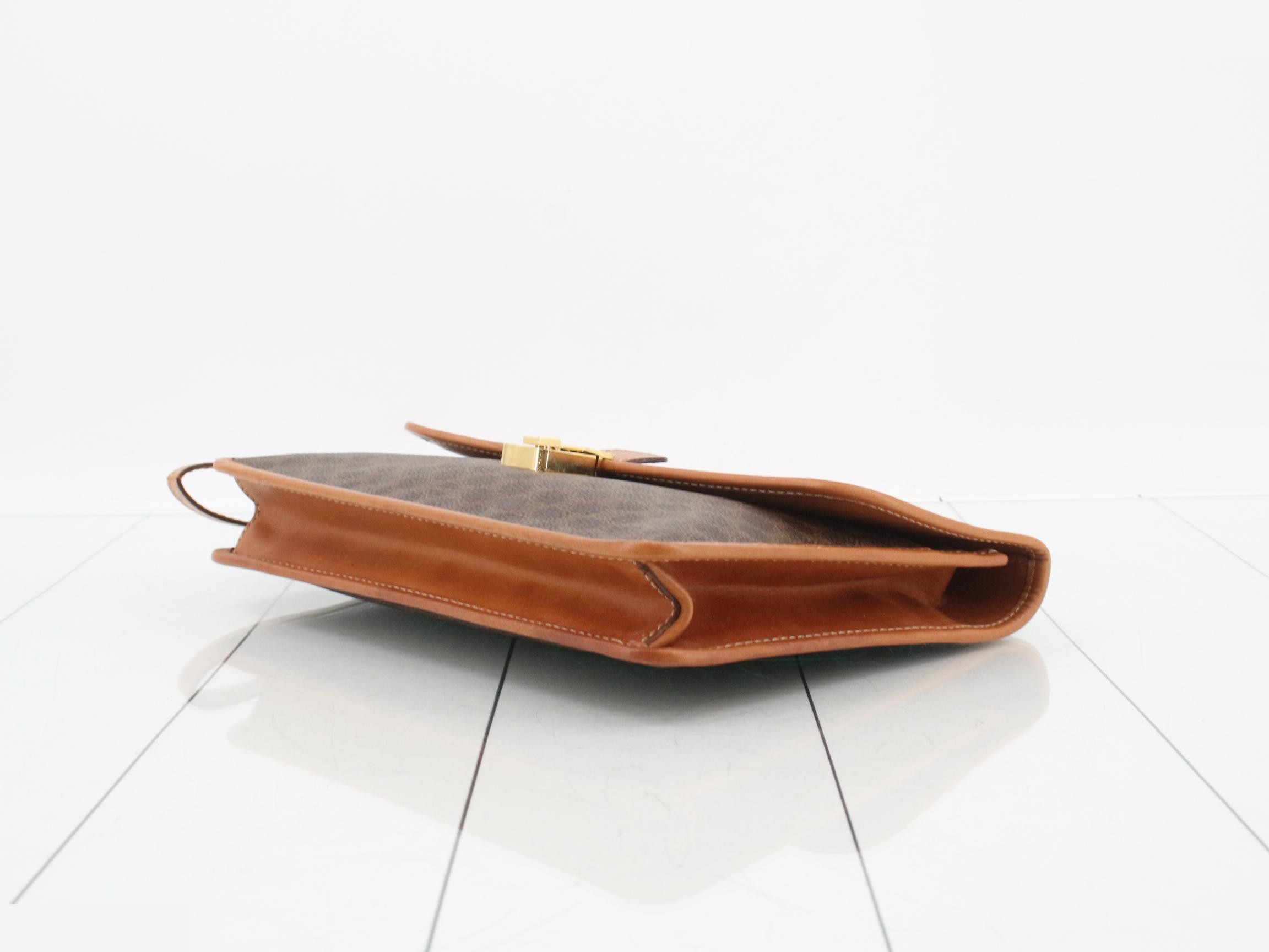 Macadam Clutch Bag, Brown, PVC Leather — view 6