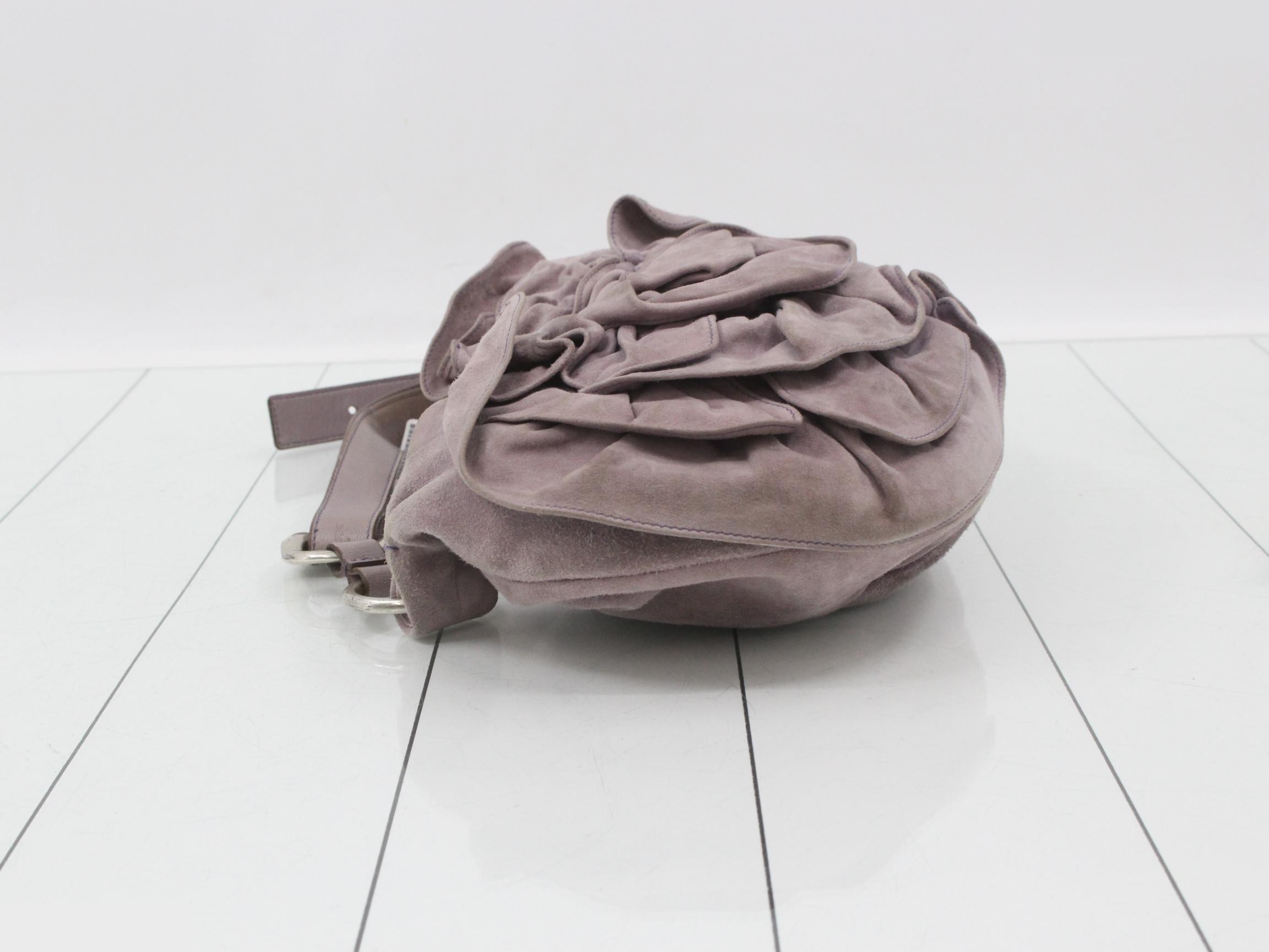 Nadja handbag, frill, suede — view 4