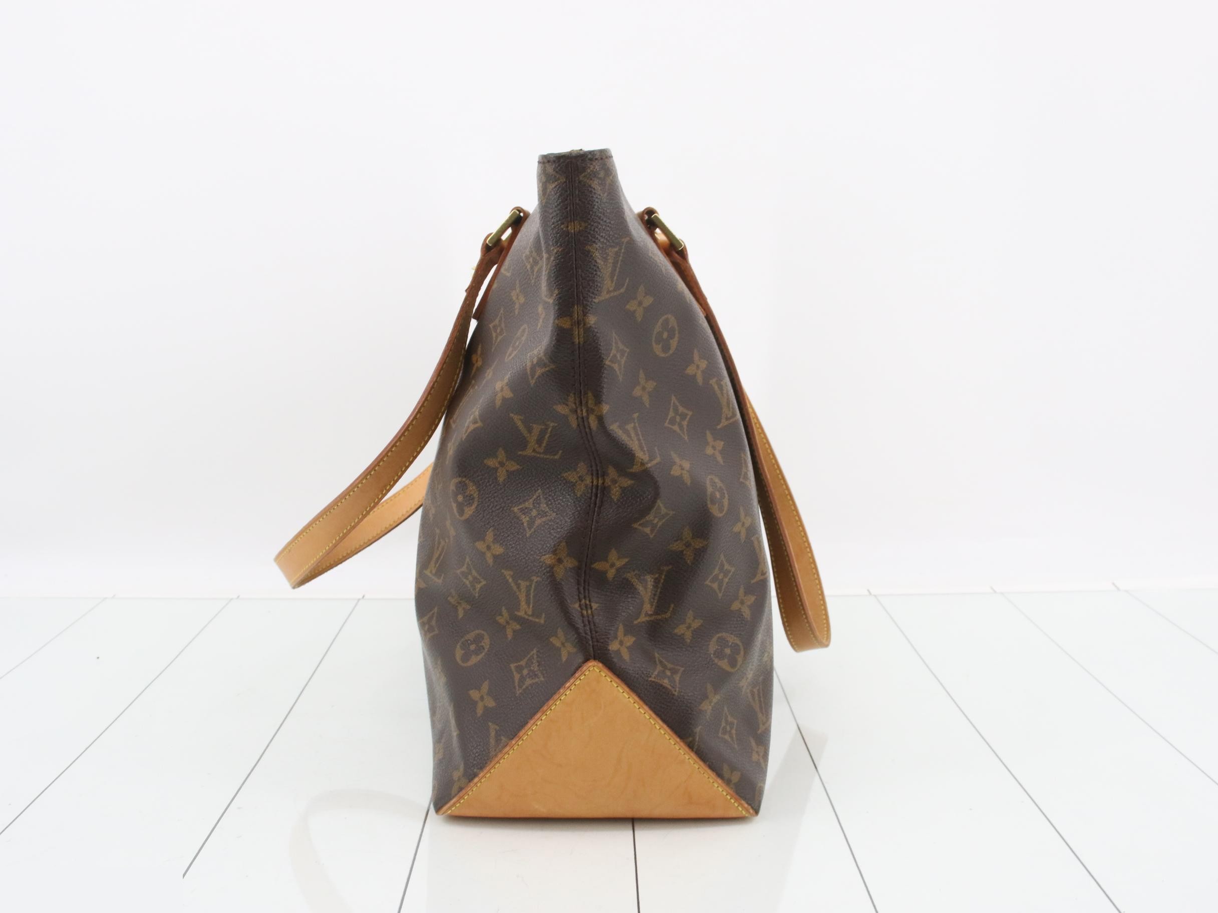 M51151 Cabas Mezzo Tote Bag, Monogram, Brown — view 3
