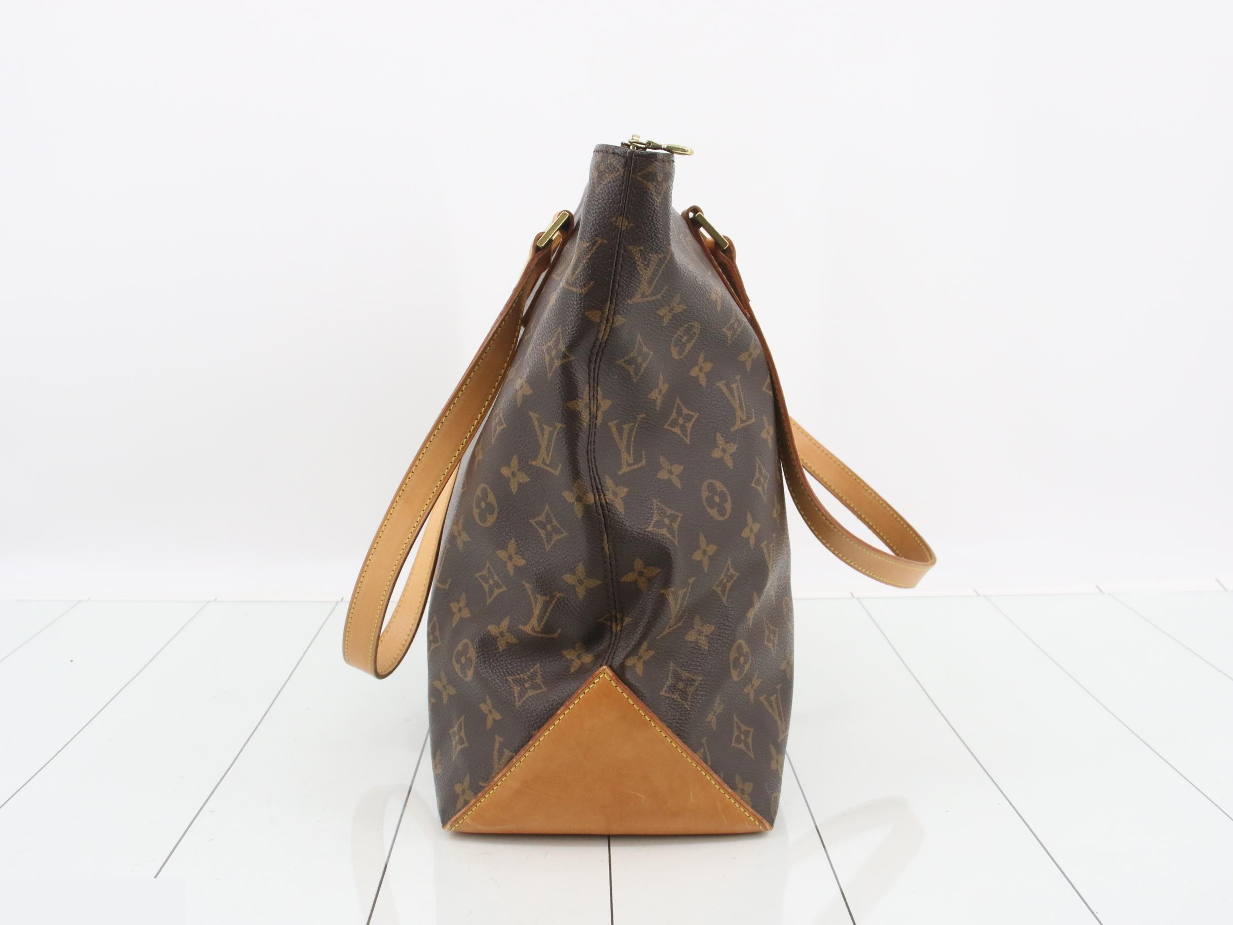 M51151 Cabas Mezzo Tote Bag, Monogram, Brown — view 4