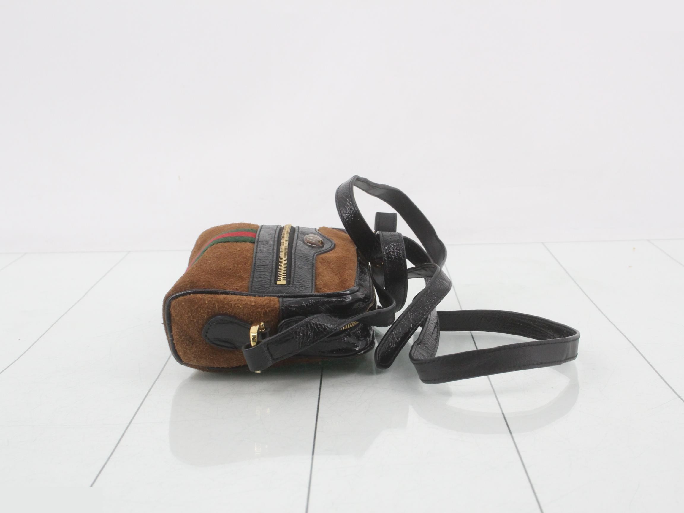 Ophidia Suede GG Shoulder Bag — view 3