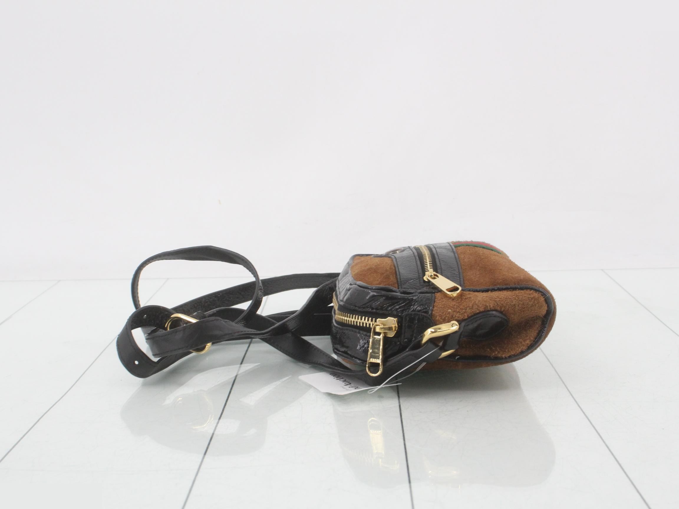 Ophidia Suede GG Shoulder Bag — view 4