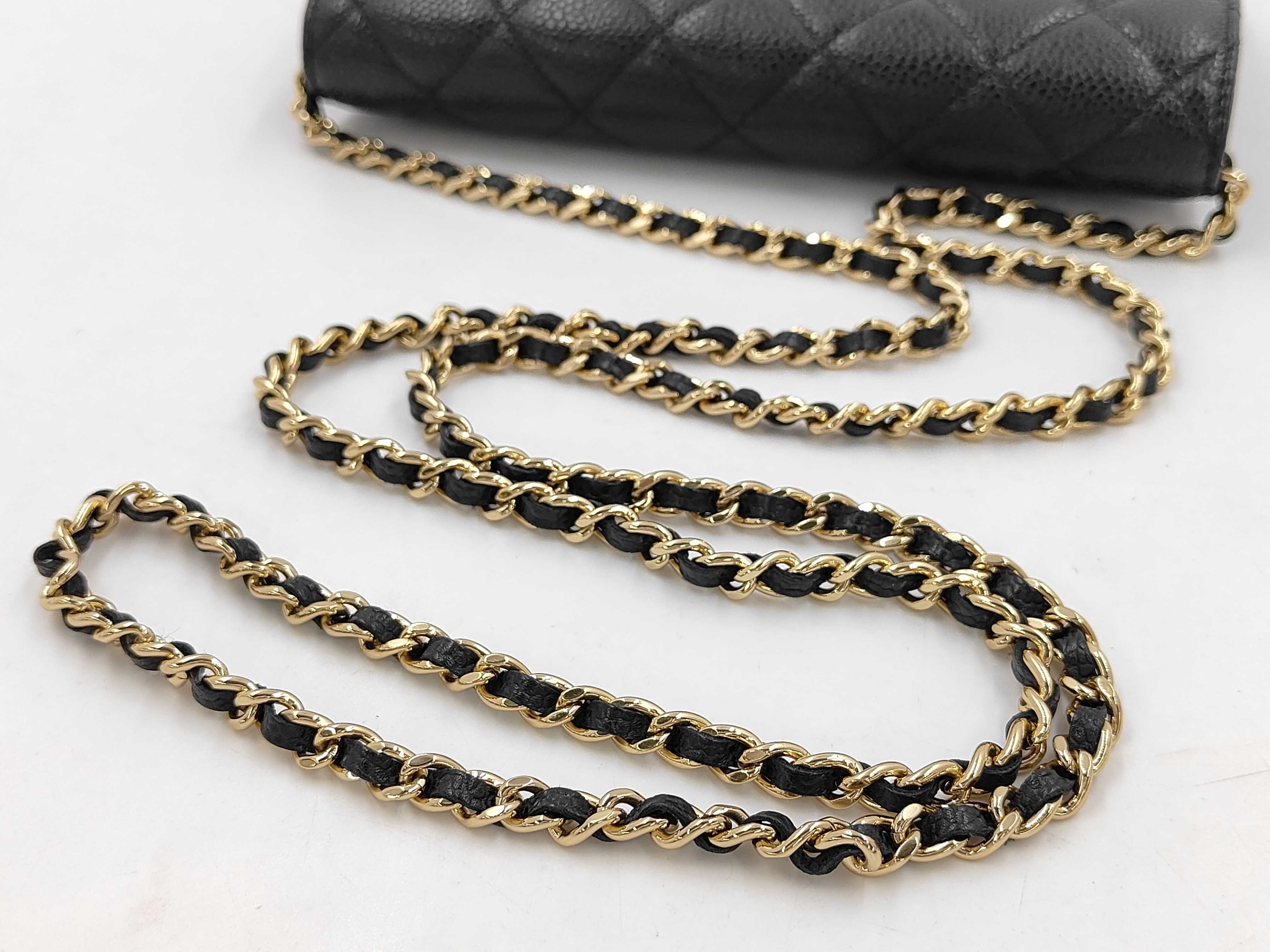 Woc Black Gold Buckle Chain Shoulder Bag — view 3