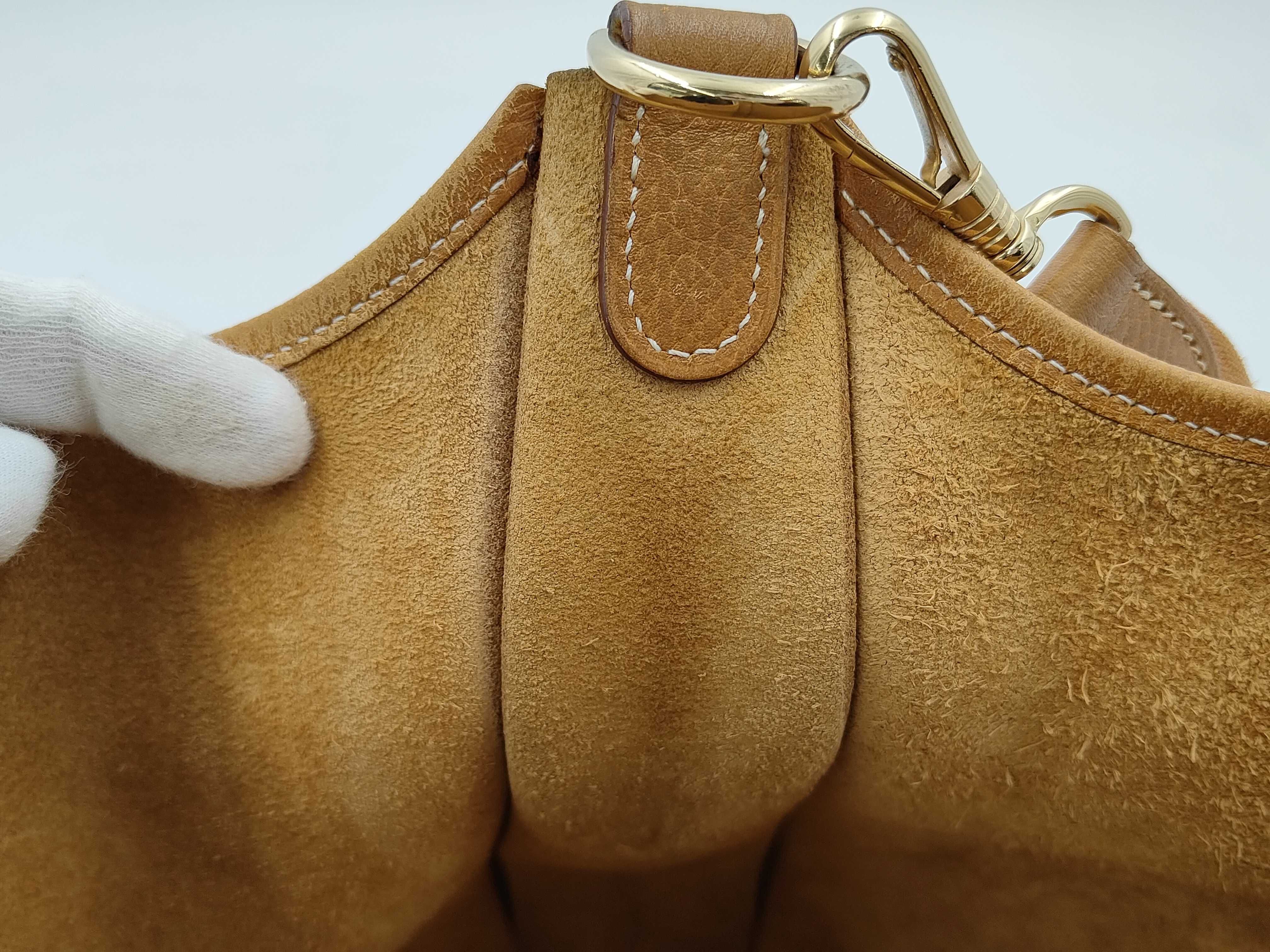 Evelyne Shoulder Bag, Camel Shoulder Bag — view 8