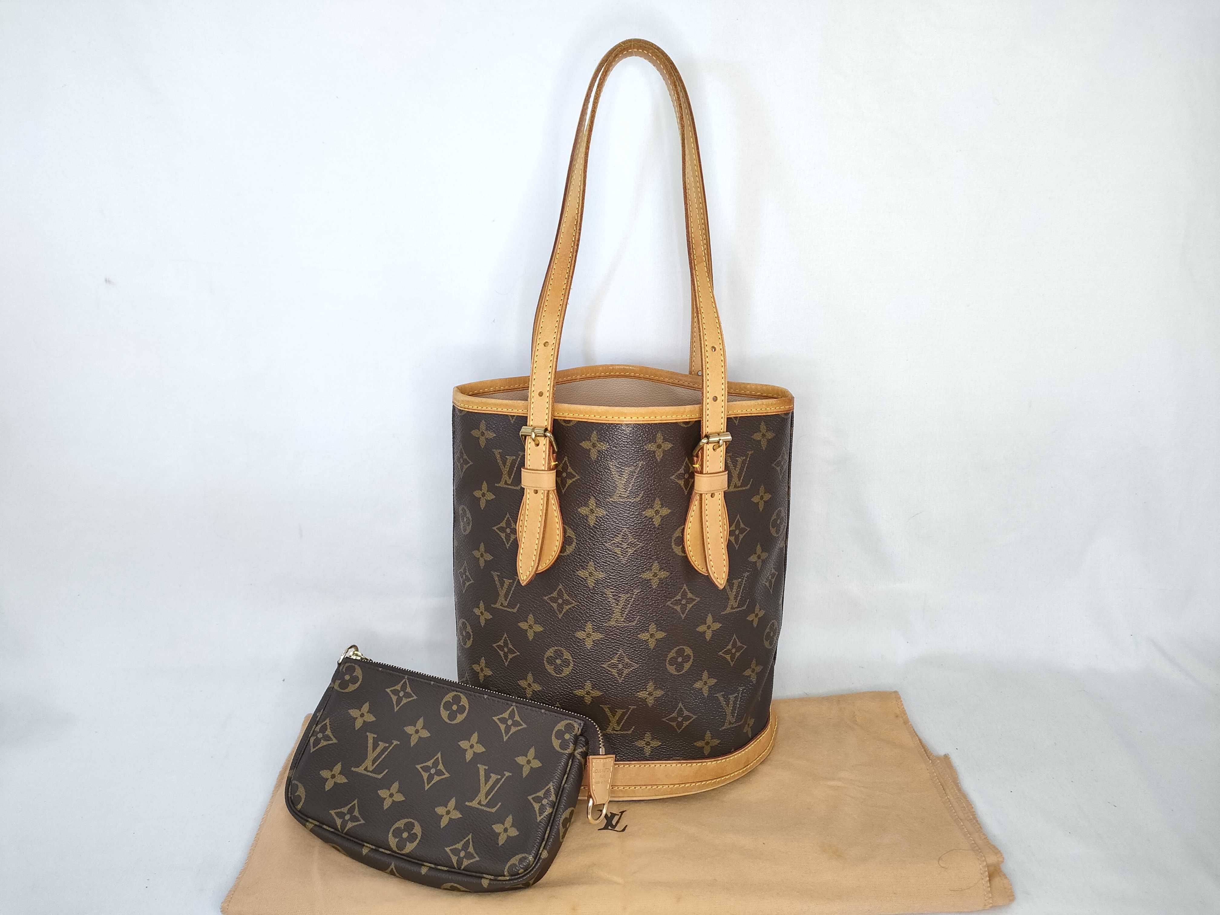 Monogram Bucket PM M42238 Handbag Tote Bag